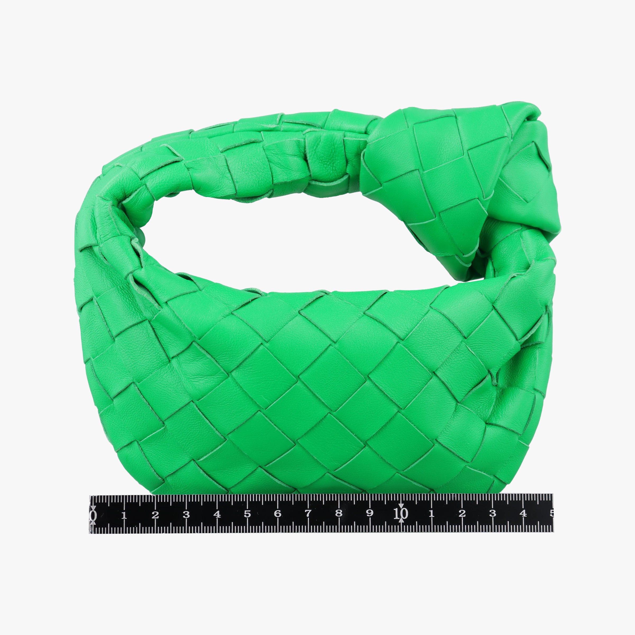 Pre-owned Bottega Veneta The Jodie Green lambskin  handbag | stylenewstar