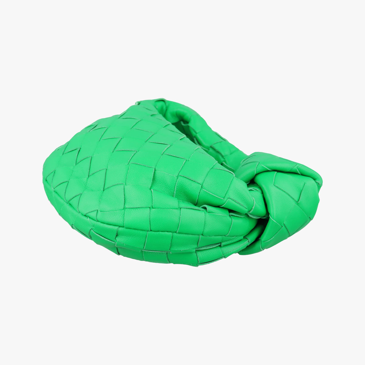 Pre-owned Bottega Veneta The Jodie Green lambskin  handbag | stylenewstar