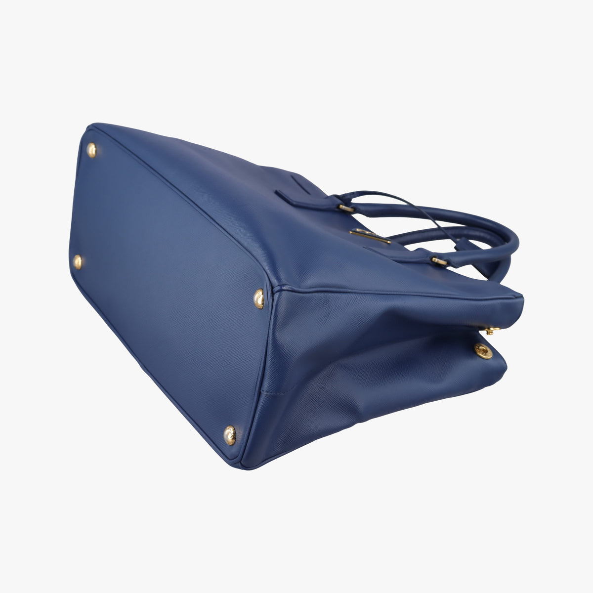 Pre-owned Prada Galleria Blue SAFFIANO Leather BN2274 shoulderbag | stylenewstar