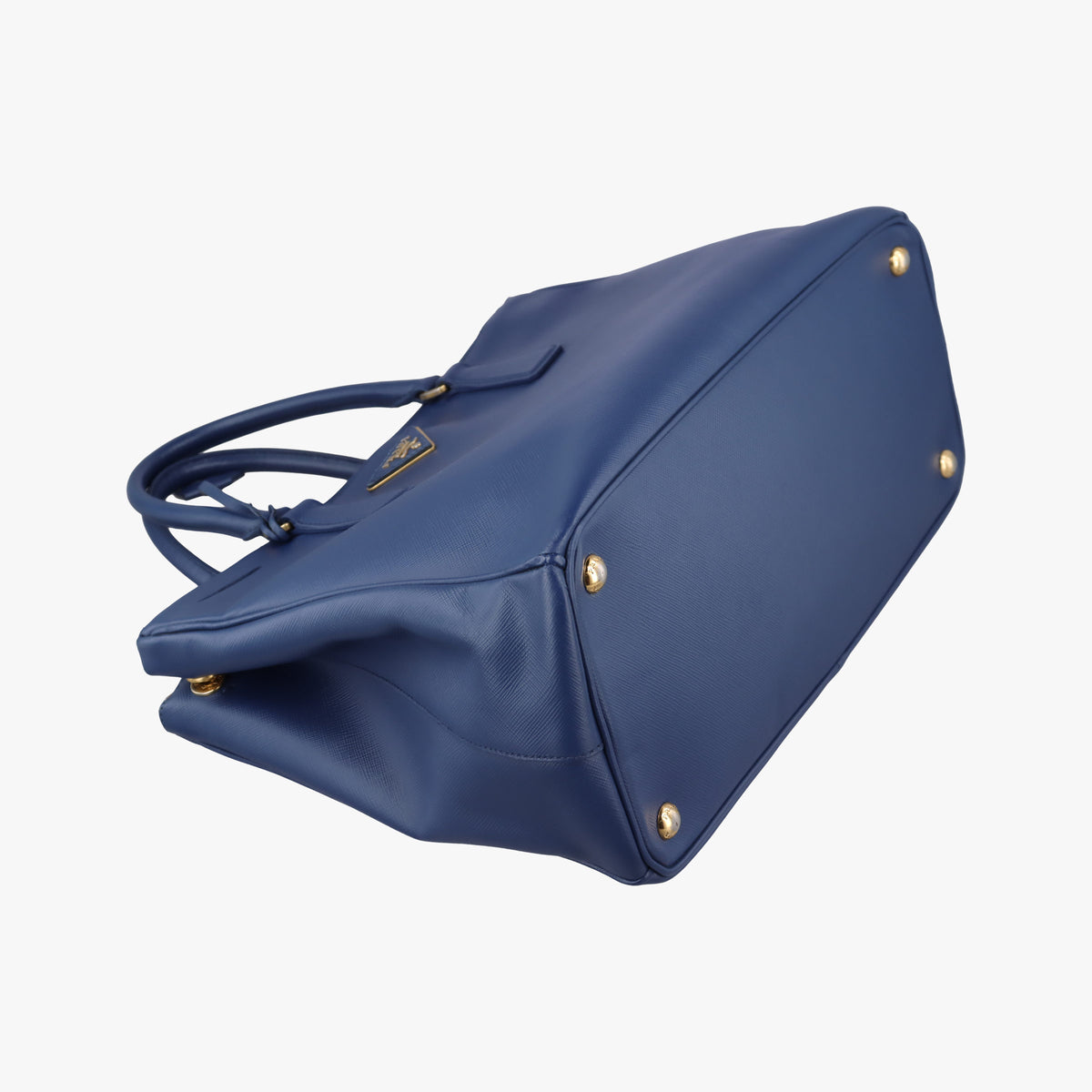 Pre-owned Prada Galleria Blue SAFFIANO Leather BN2274 shoulderbag | stylenewstar