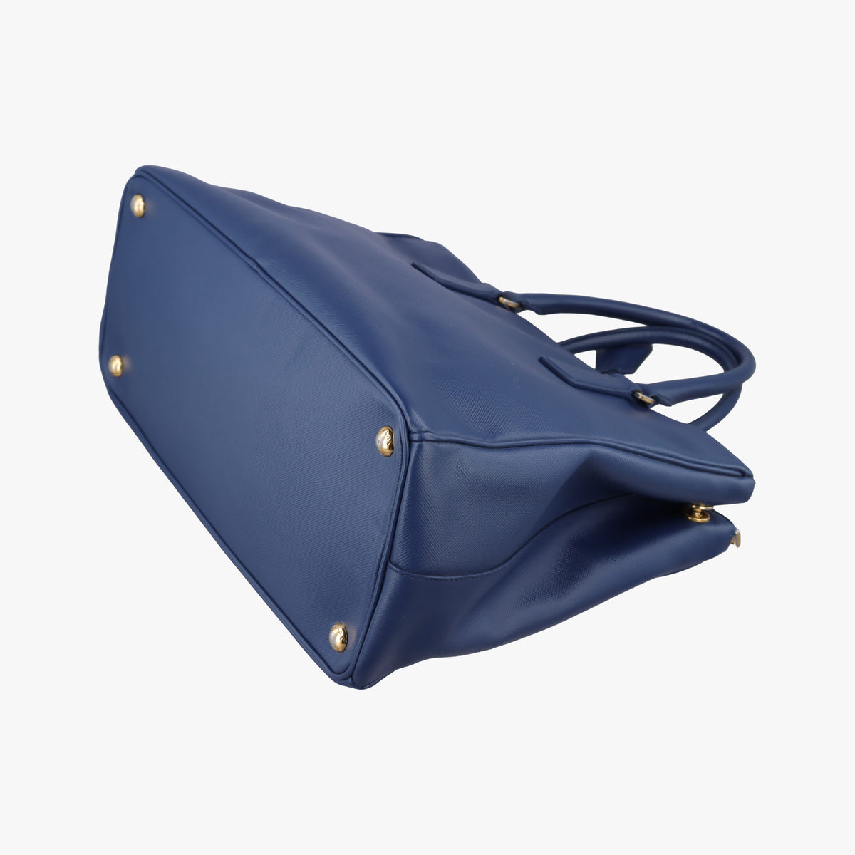 Pre-owned Prada Galleria Blue SAFFIANO Leather BN2274 shoulderbag | stylenewstar