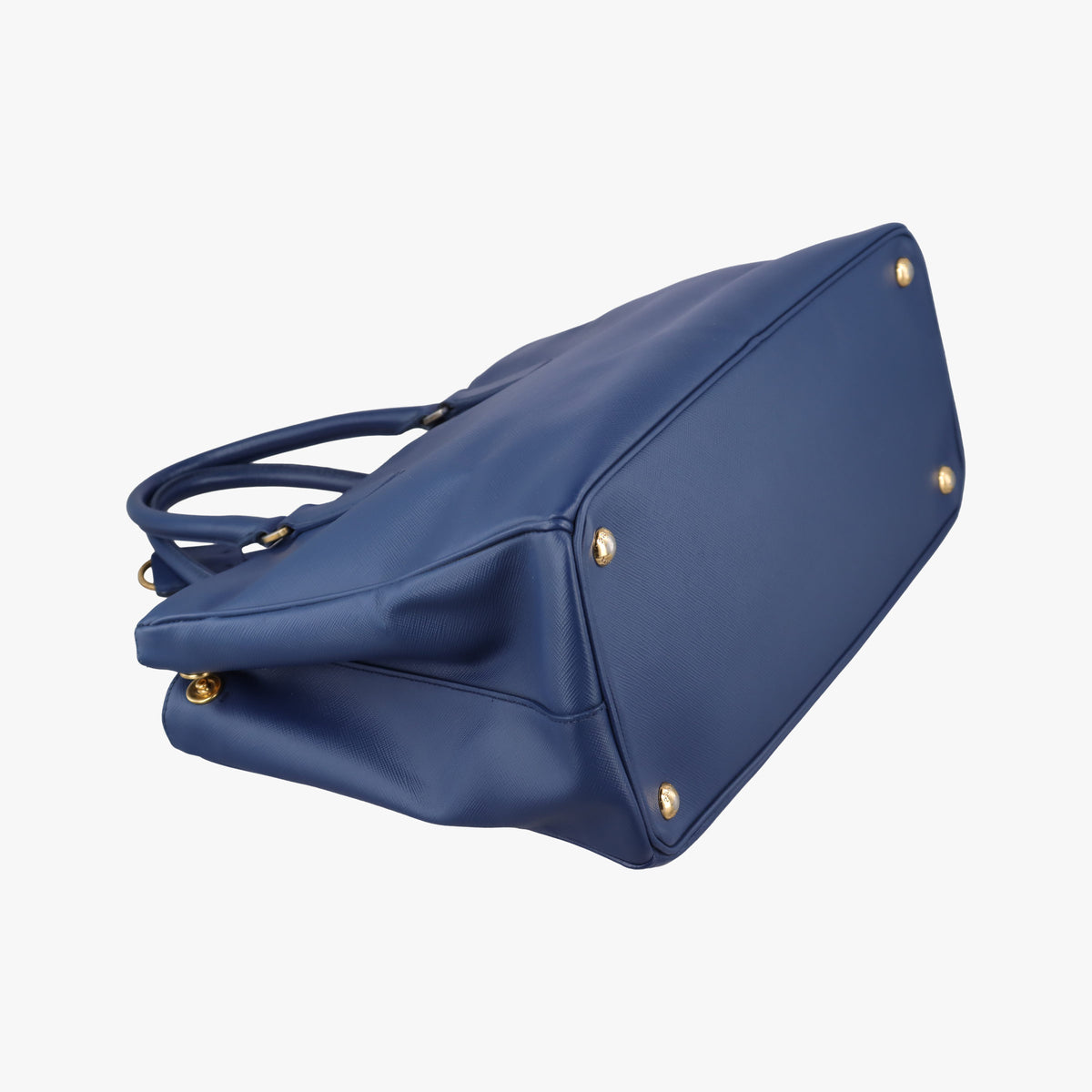 Pre-owned Prada Galleria Blue SAFFIANO Leather BN2274 shoulderbag | stylenewstar
