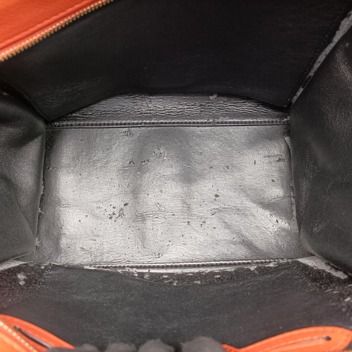 Secondhand Celine Trapeze Small Orange Suede×leather  shoulderbag | stylenewstar