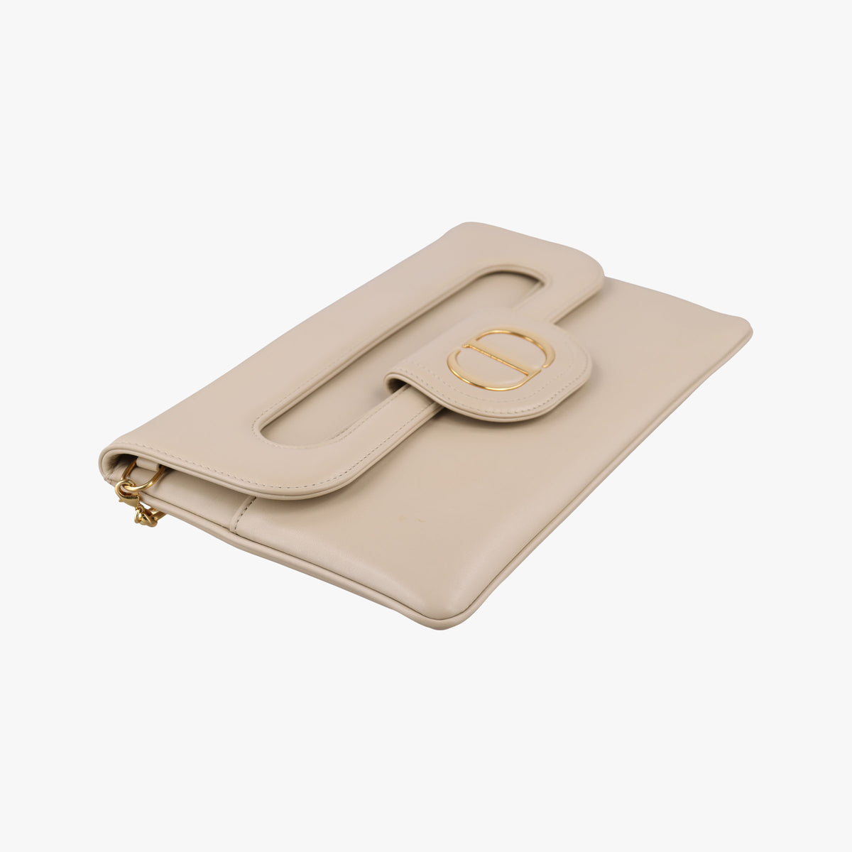 Pre-owned Christian Dior Diordouble Beige Leather  shoulderbag | stylenewstar