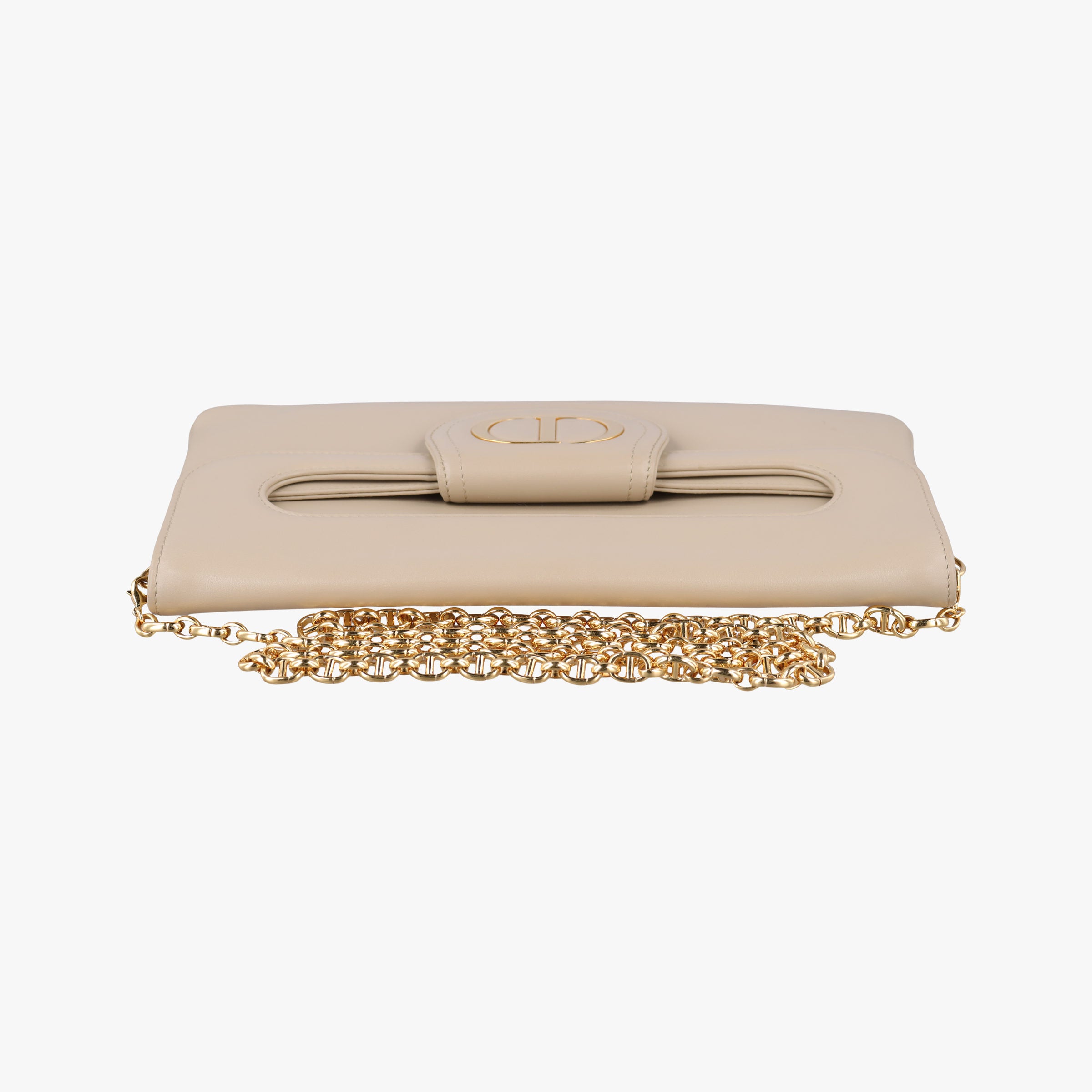 Pre-owned Christian Dior Diordouble Beige Leather  shoulderbag | stylenewstar