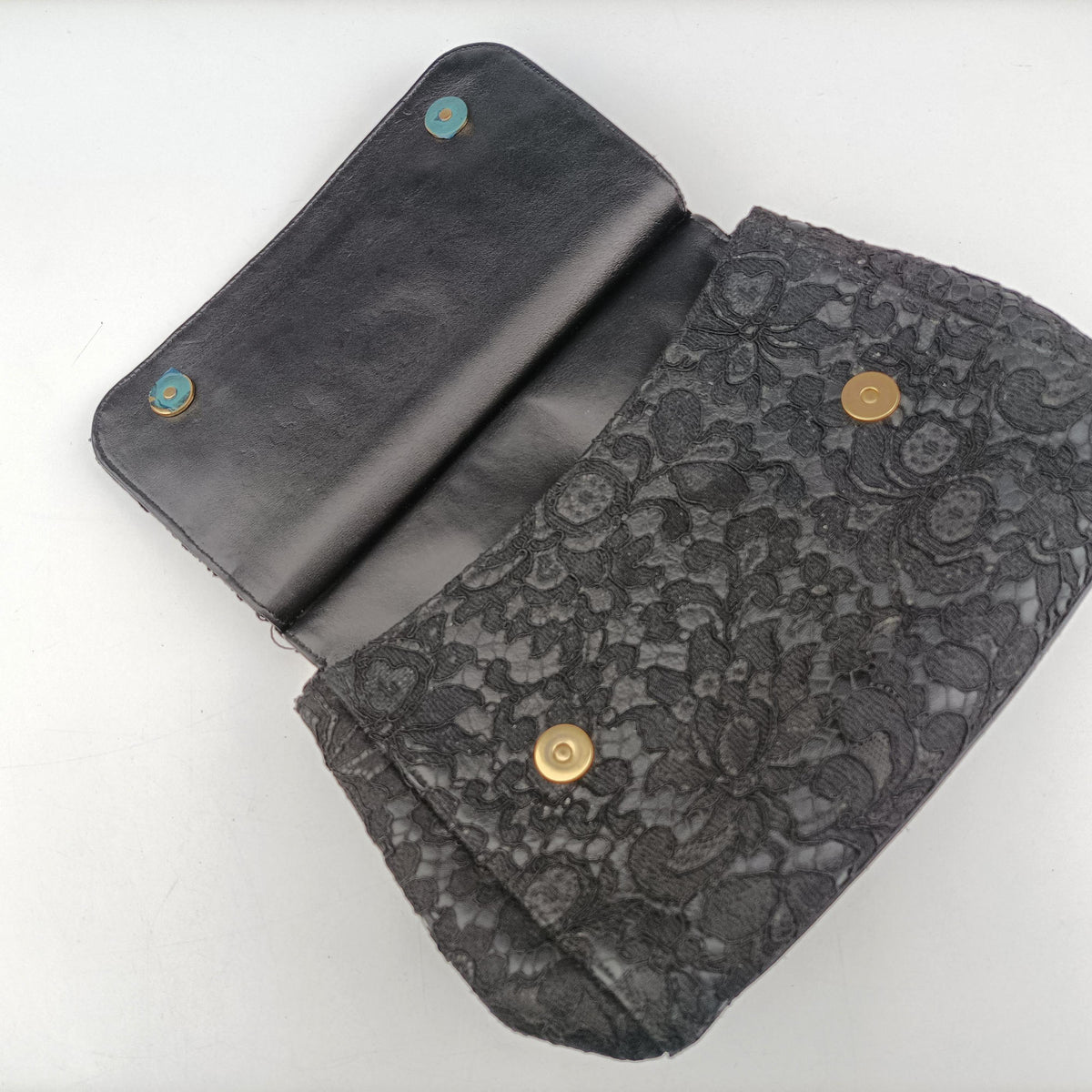 Pre-owned Dolce & Gabbana SICILY Black Leather×Crochet  shoulderbag | stylenewstar
