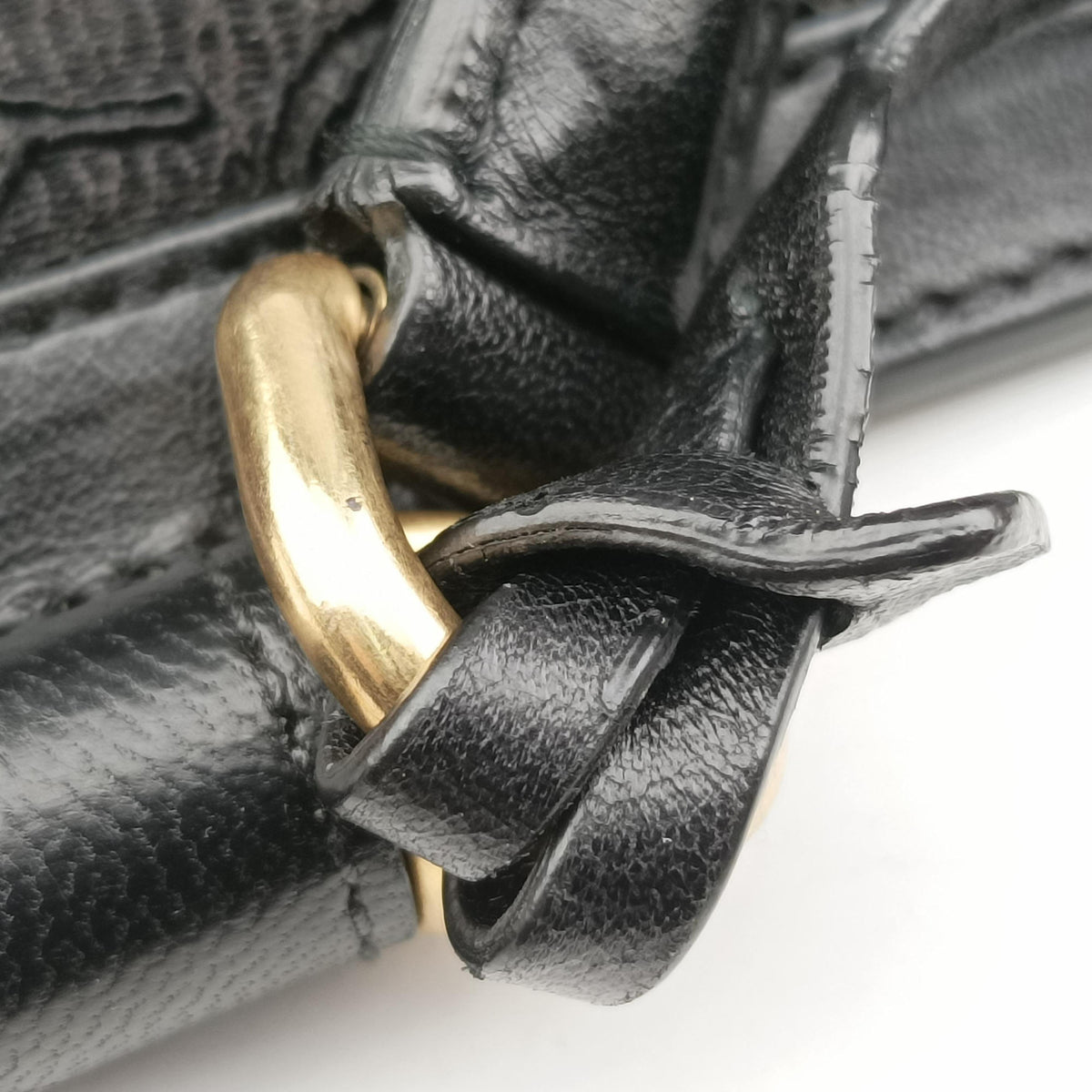 Pre-owned Dolce & Gabbana SICILY Black Leather×Crochet  shoulderbag | stylenewstar