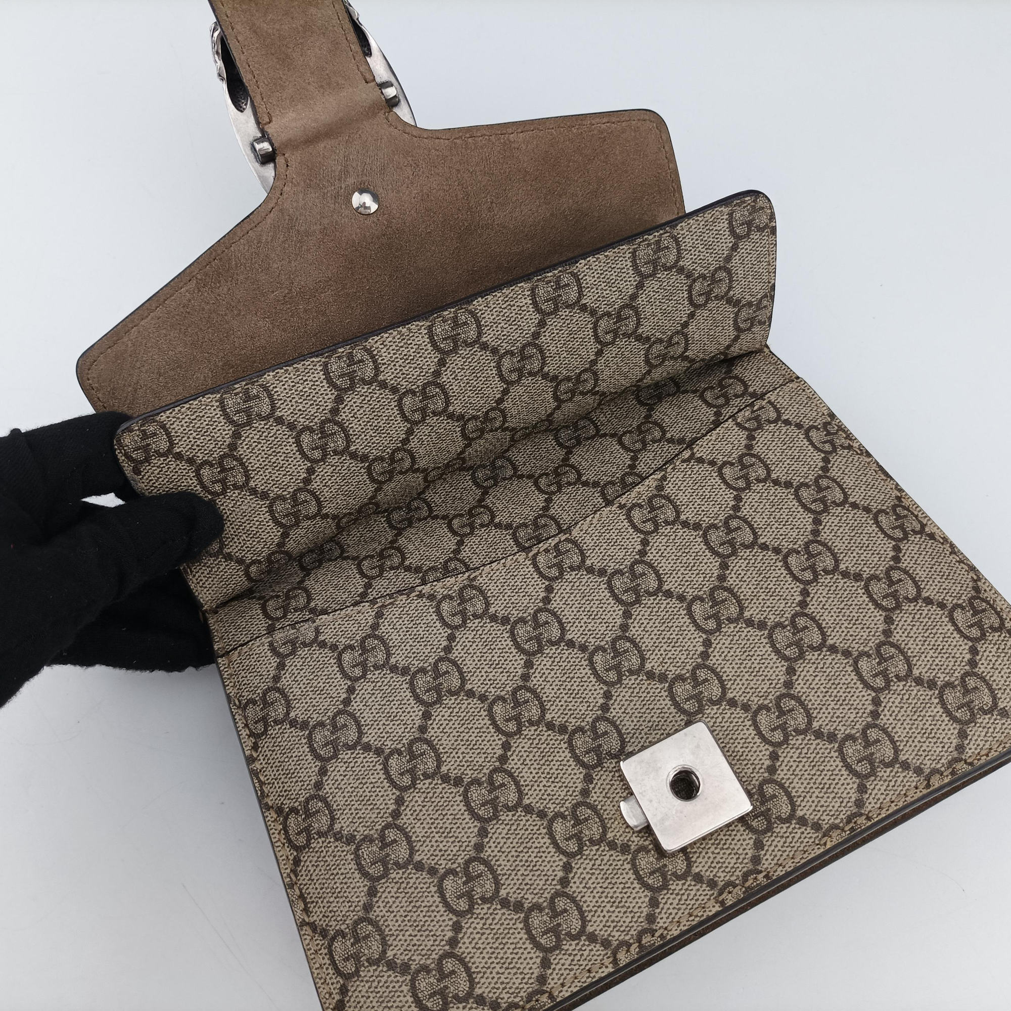 Vintage Gucci Dionysus Brown PVC coated canvas × suede 421970 shoulderbag | stylenewstar