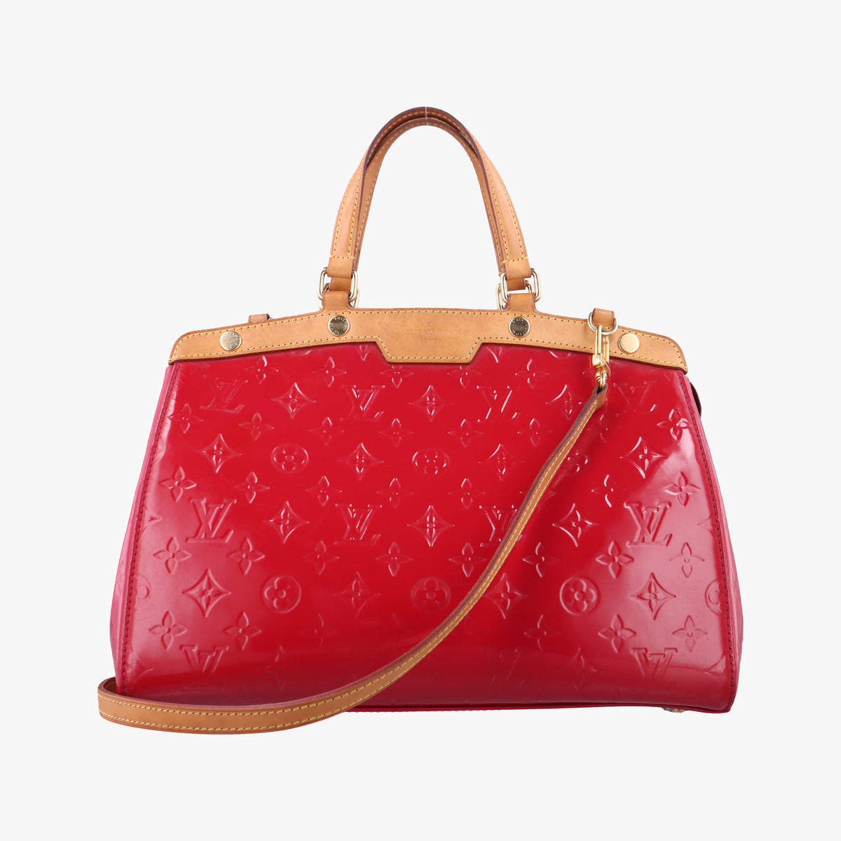 Pre-owned Louis Vuitton Brea MM ROSE INDIEN Vernis M91798 shoulderbag | stylenewstar