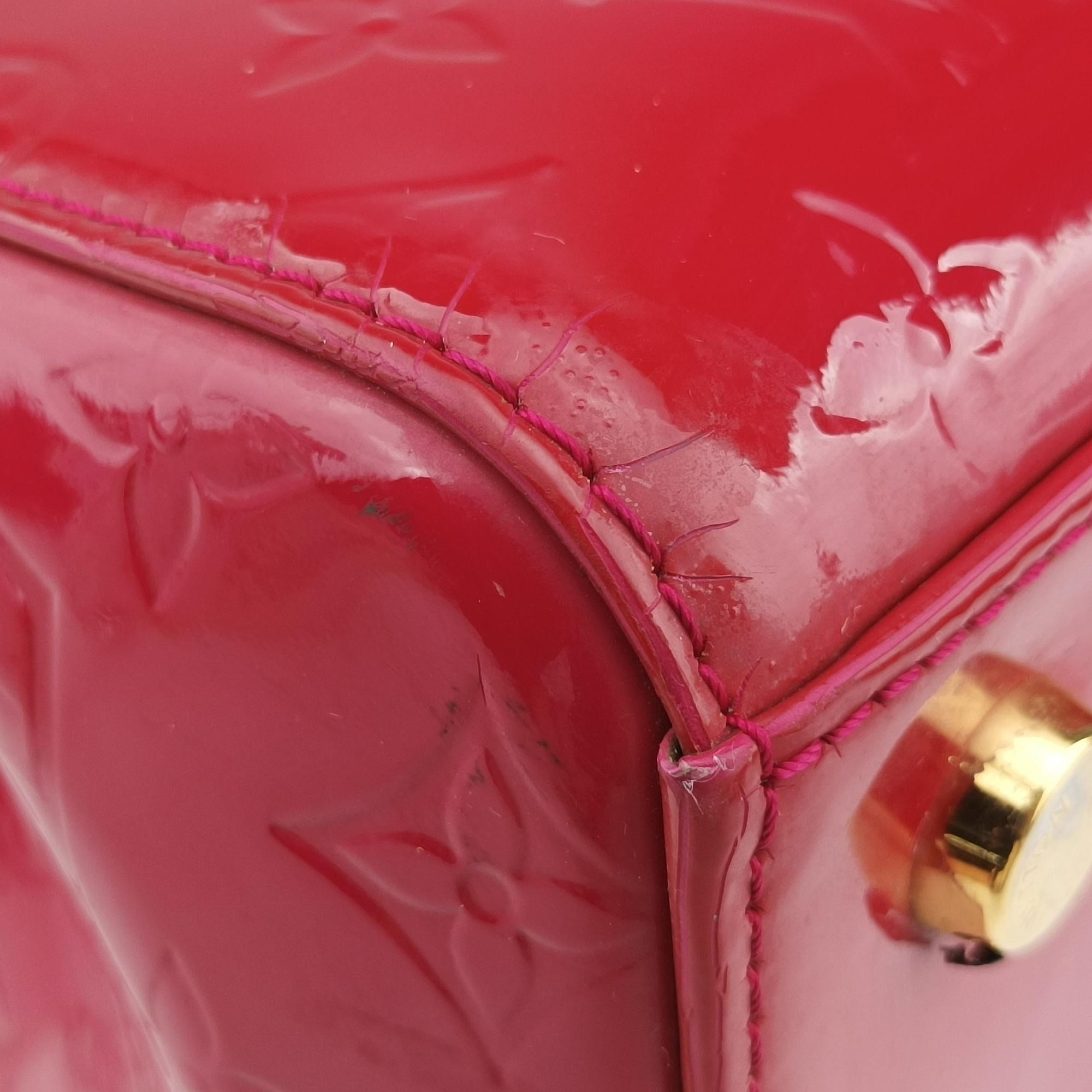 Pre-owned Louis Vuitton Brea MM ROSE INDIEN Vernis M91798 shoulderbag | stylenewstar