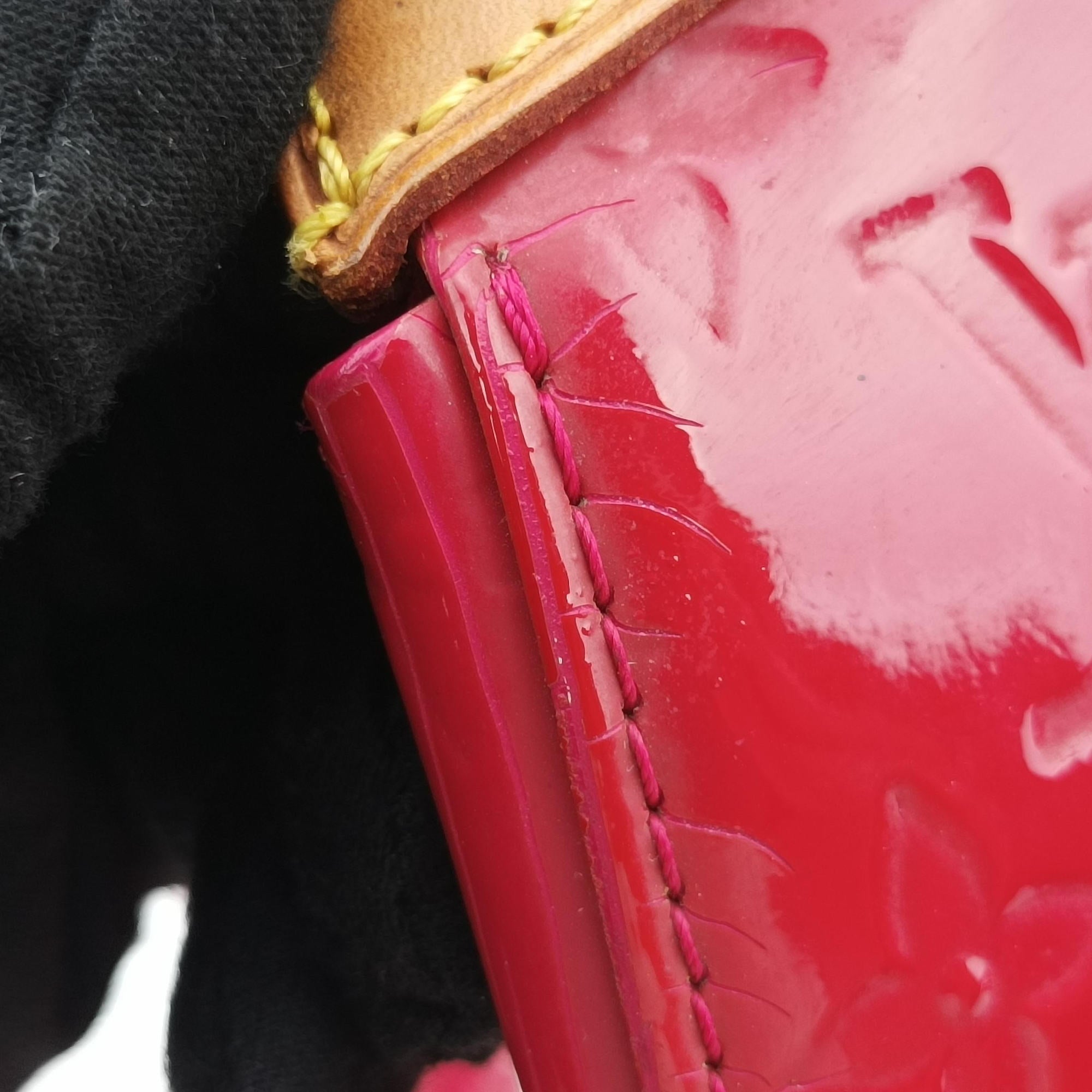 Pre-owned Louis Vuitton Brea MM ROSE INDIEN Vernis M91798 shoulderbag | stylenewstar