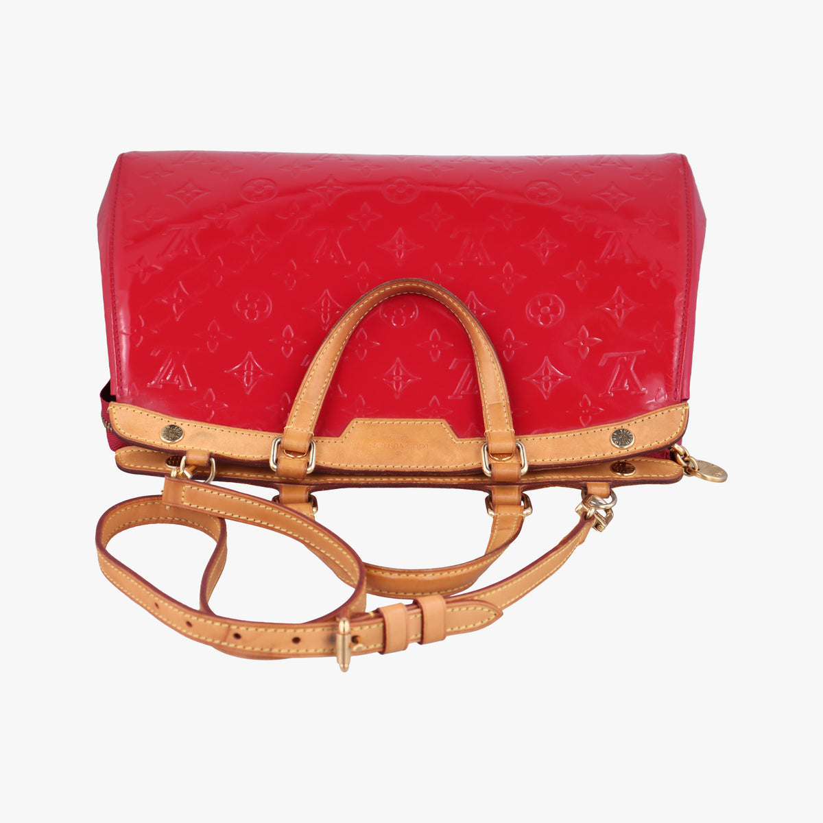 Pre-owned Louis Vuitton Brea MM ROSE INDIEN Vernis M91798 shoulderbag | stylenewstar