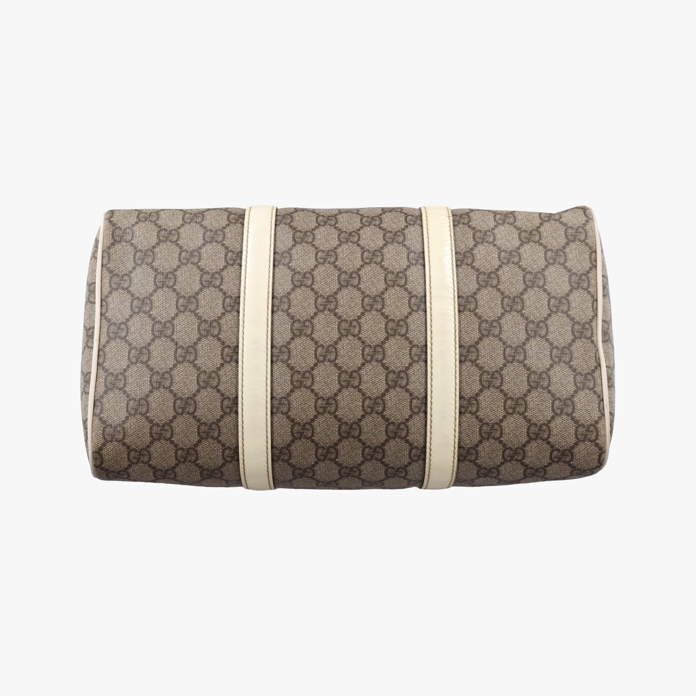 Secondhand Gucci GG plus Spring Joy GG Supreme BEIGE×WHITE PVC coated canvas 193603 handbag | stylenewstar