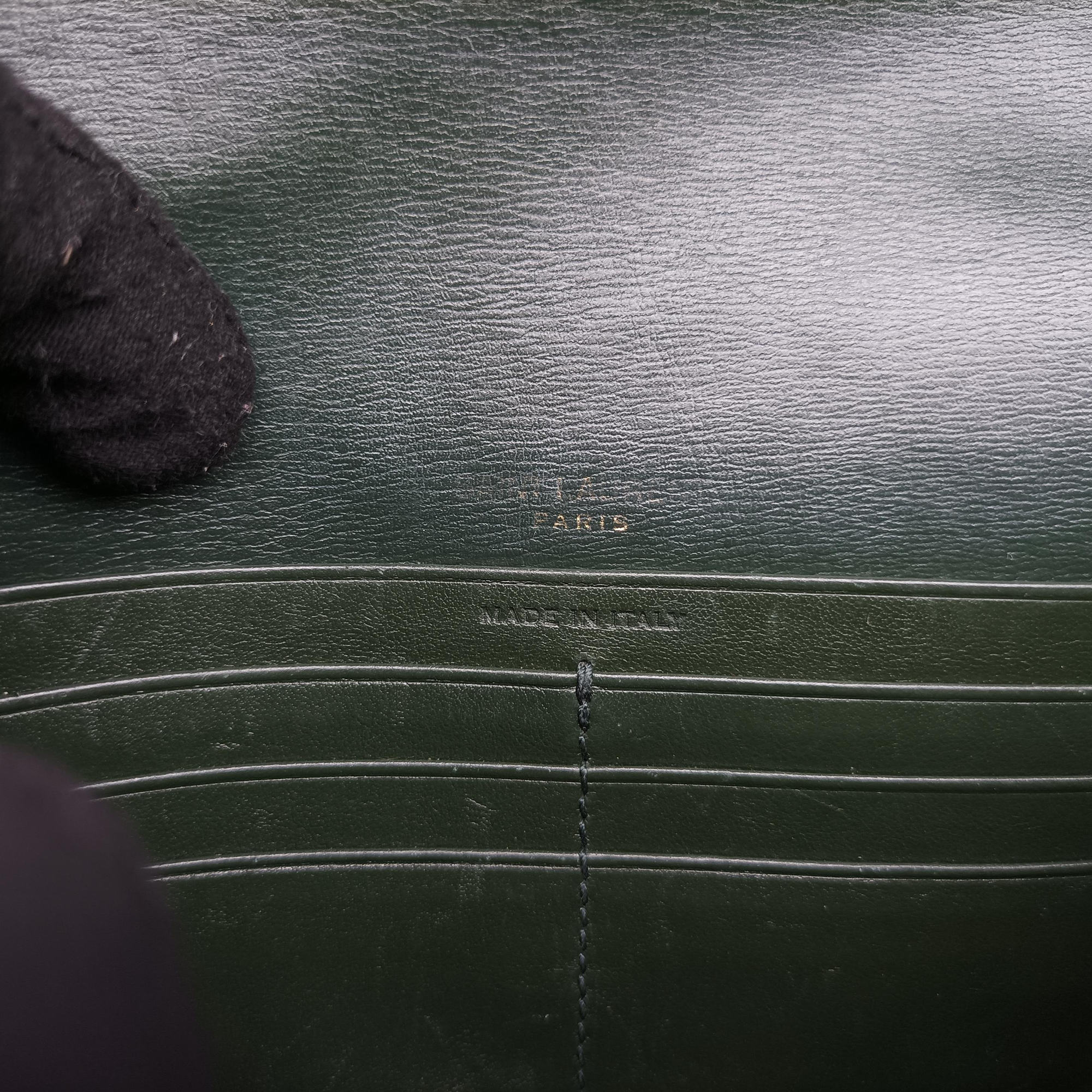 Pre-owned Yves Saint Laurent Sunset Green Leather 533026 shoulderbag | stylenewstar