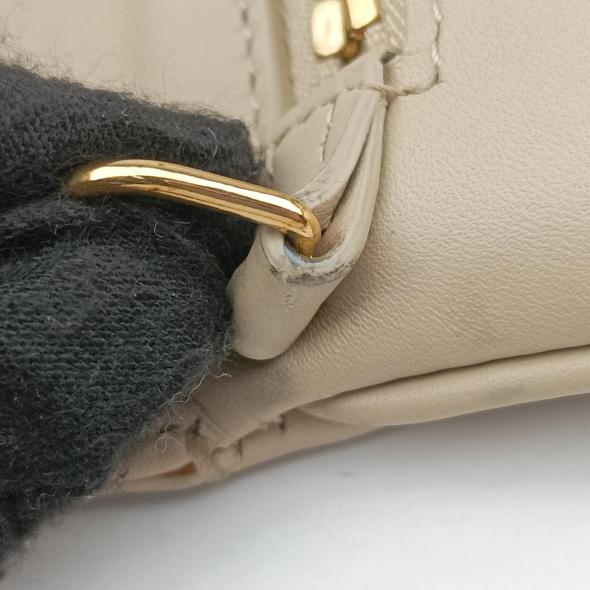 Vintage Christian Dior Diordouble Beige Leather  shoulderbag | stylenewstar