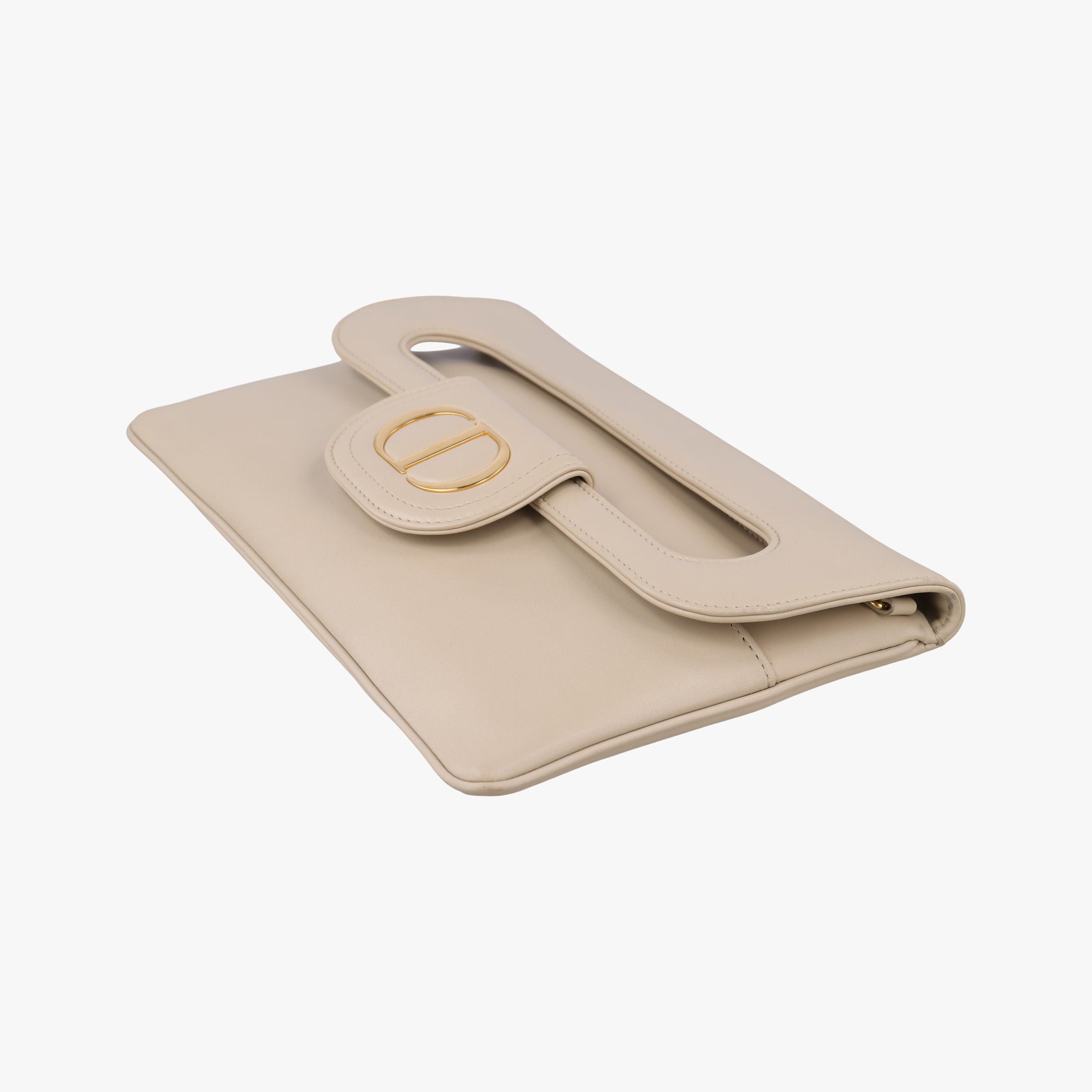 Vintage Christian Dior Diordouble Beige Leather  shoulderbag | stylenewstar