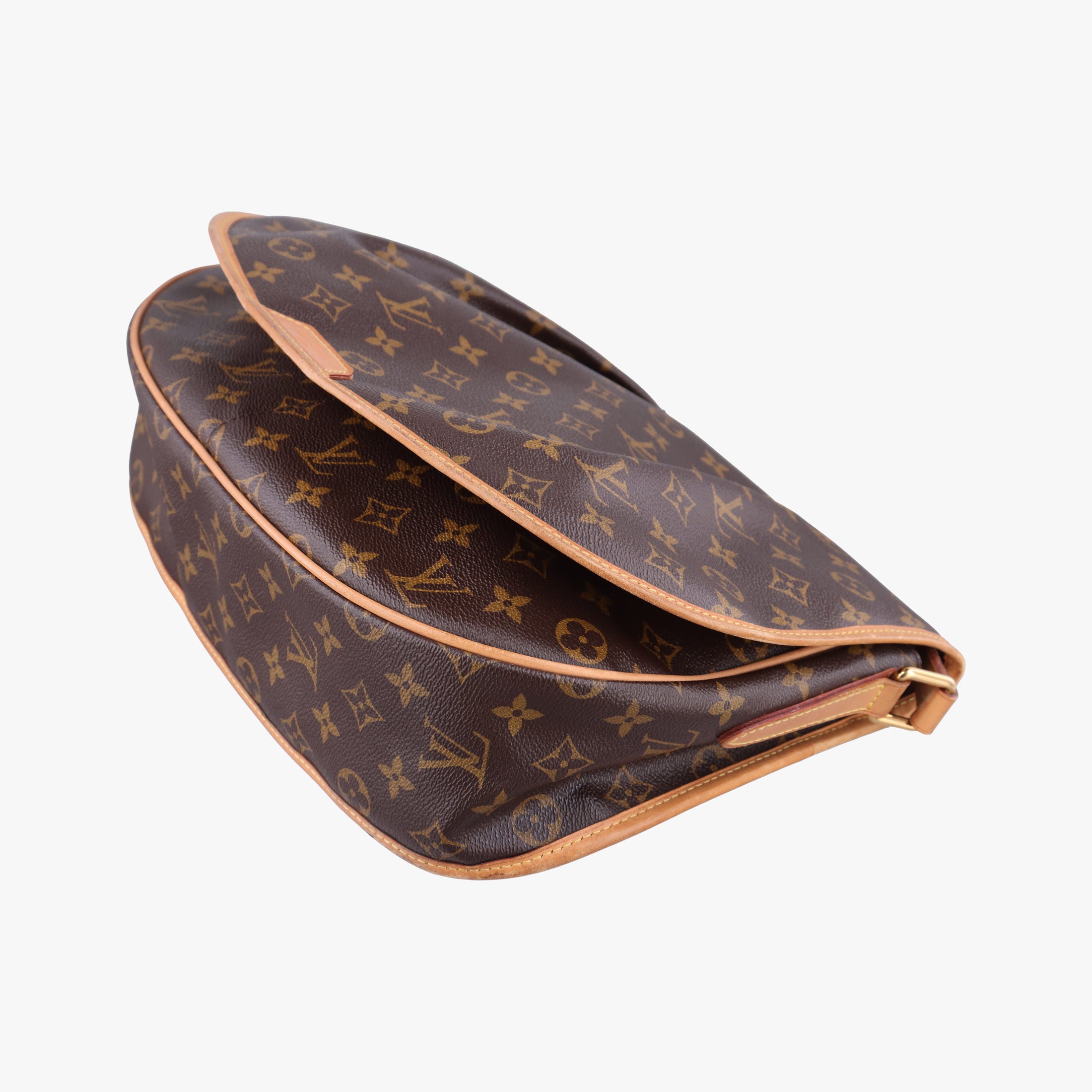 Pre-owned Louis Vuitton Menilmontant PM Brown Monogram canvas M40474 shoulderbag | stylenewstar