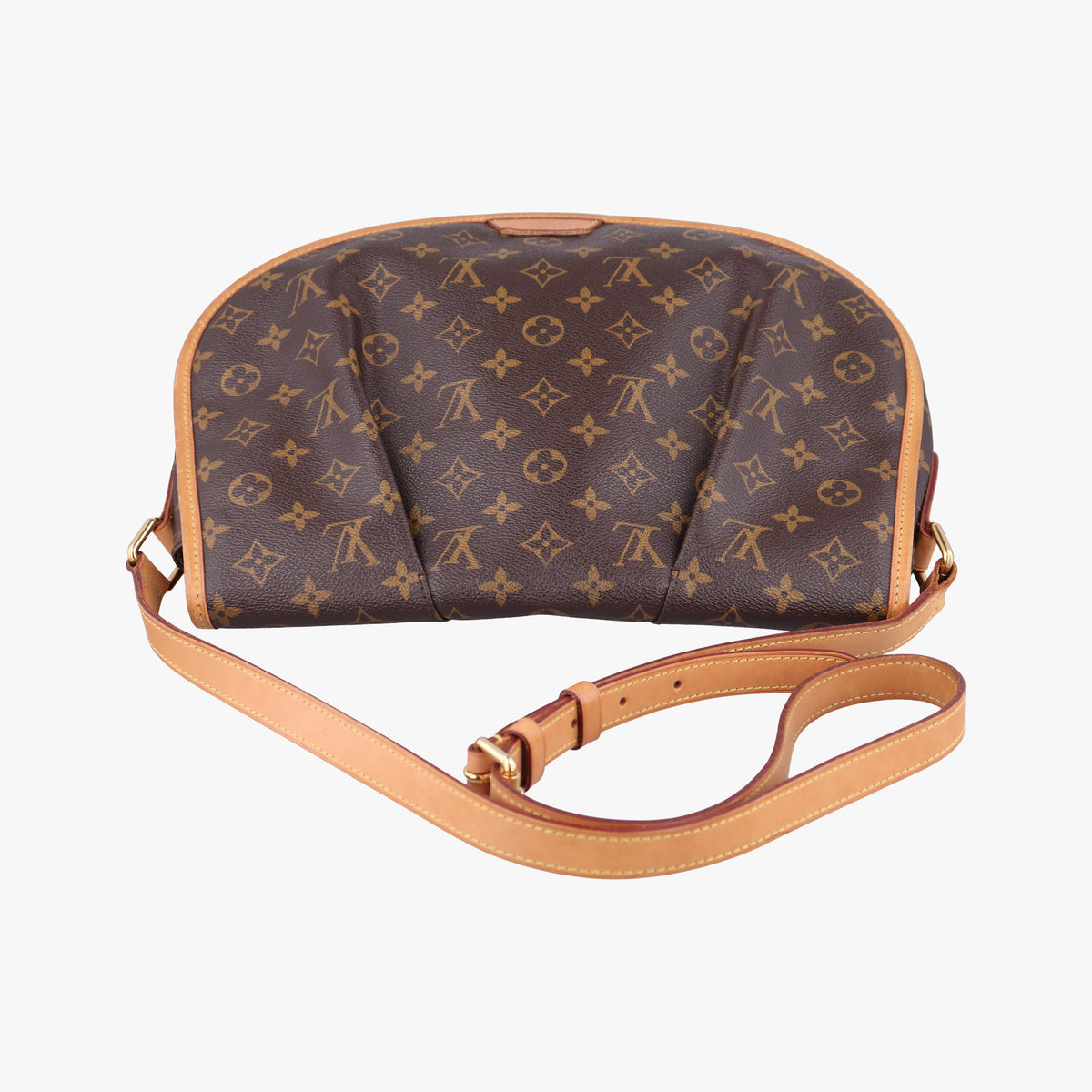 Pre-owned Louis Vuitton Menilmontant PM Brown Monogram canvas M40474 shoulderbag | stylenewstar
