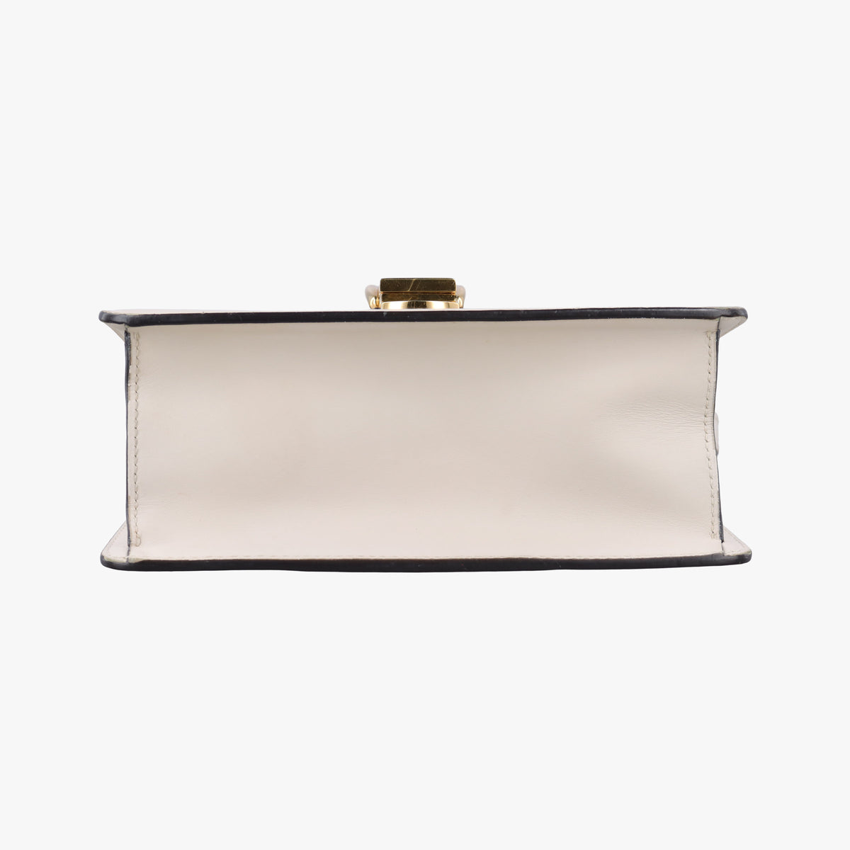 Pre-owned Gucci Sylvie Ivory×navy×red Leather 470270 shoulderbag | stylenewstar