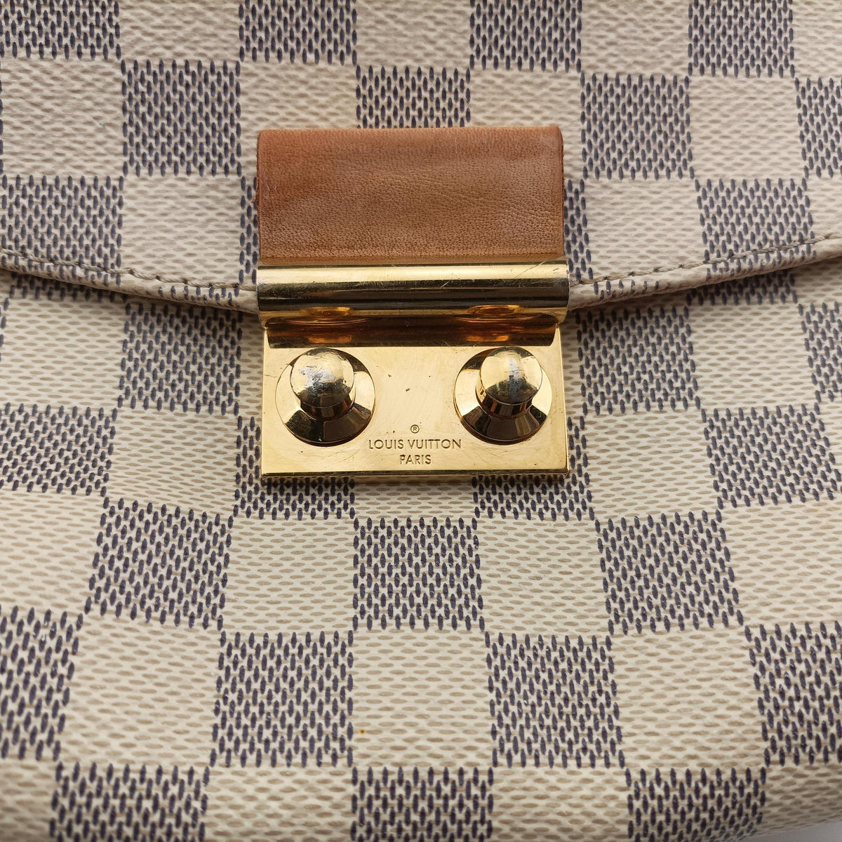 Pre-owned Louis Vuitton CROISETTE Azur Damier Canvas N41581 shoulderbag | stylenewstar