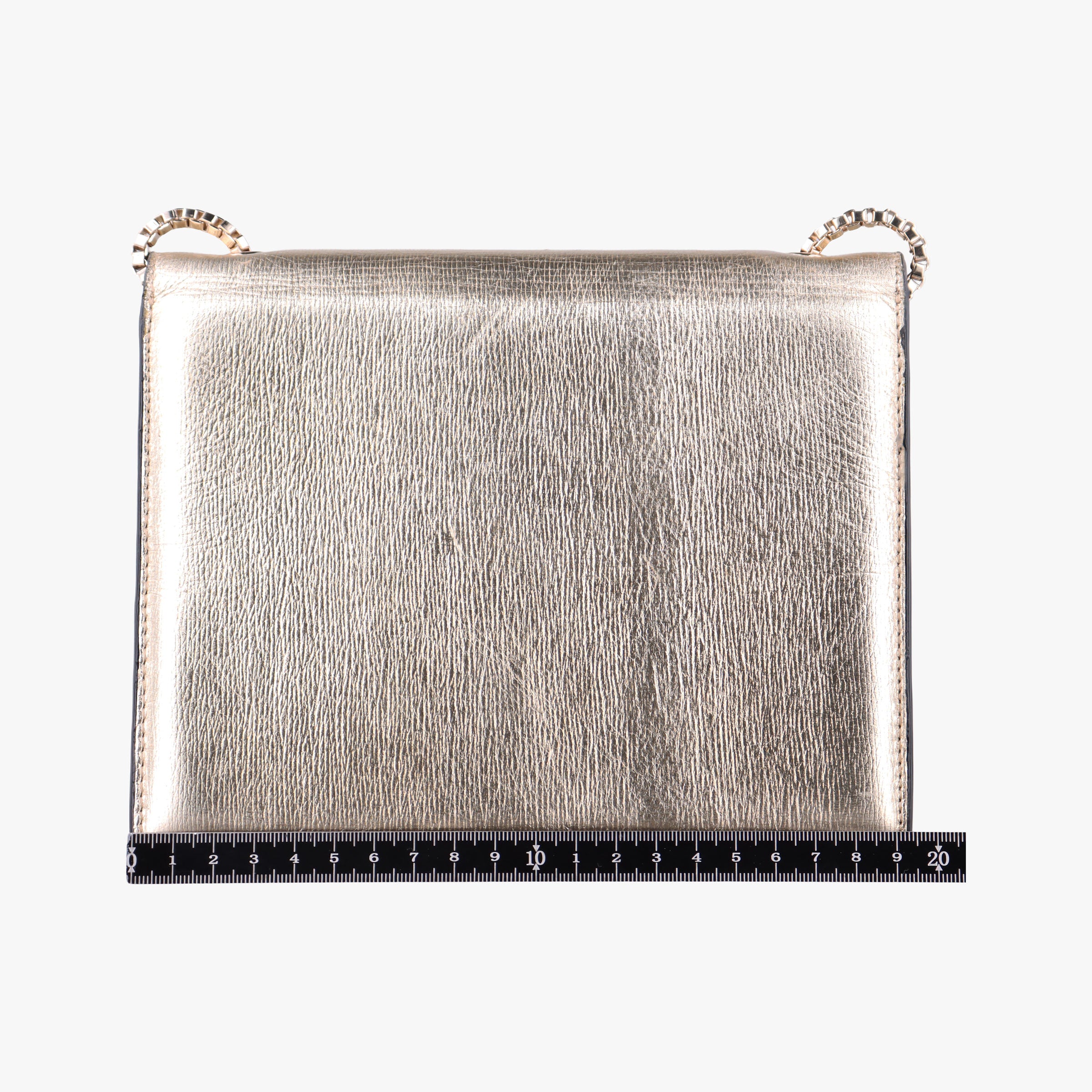 Pre-owned Ferragamo Thalia Golden Leather  shoulderbag | stylenewstar