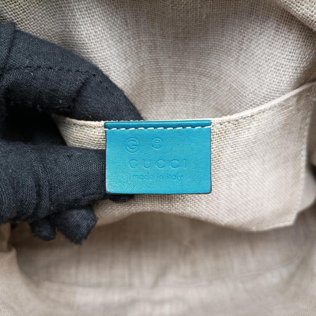 Secondhand Gucci Microguccissima Blue Leather 449654 shoulderbag | stylenewstar