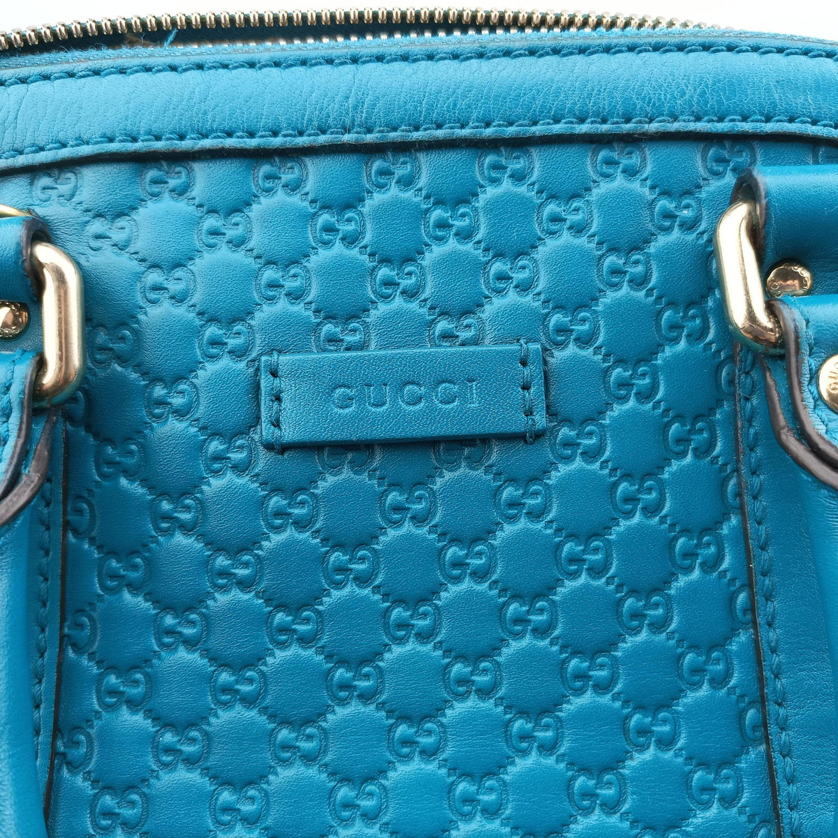 Secondhand Gucci Microguccissima Blue Leather 449654 shoulderbag | stylenewstar