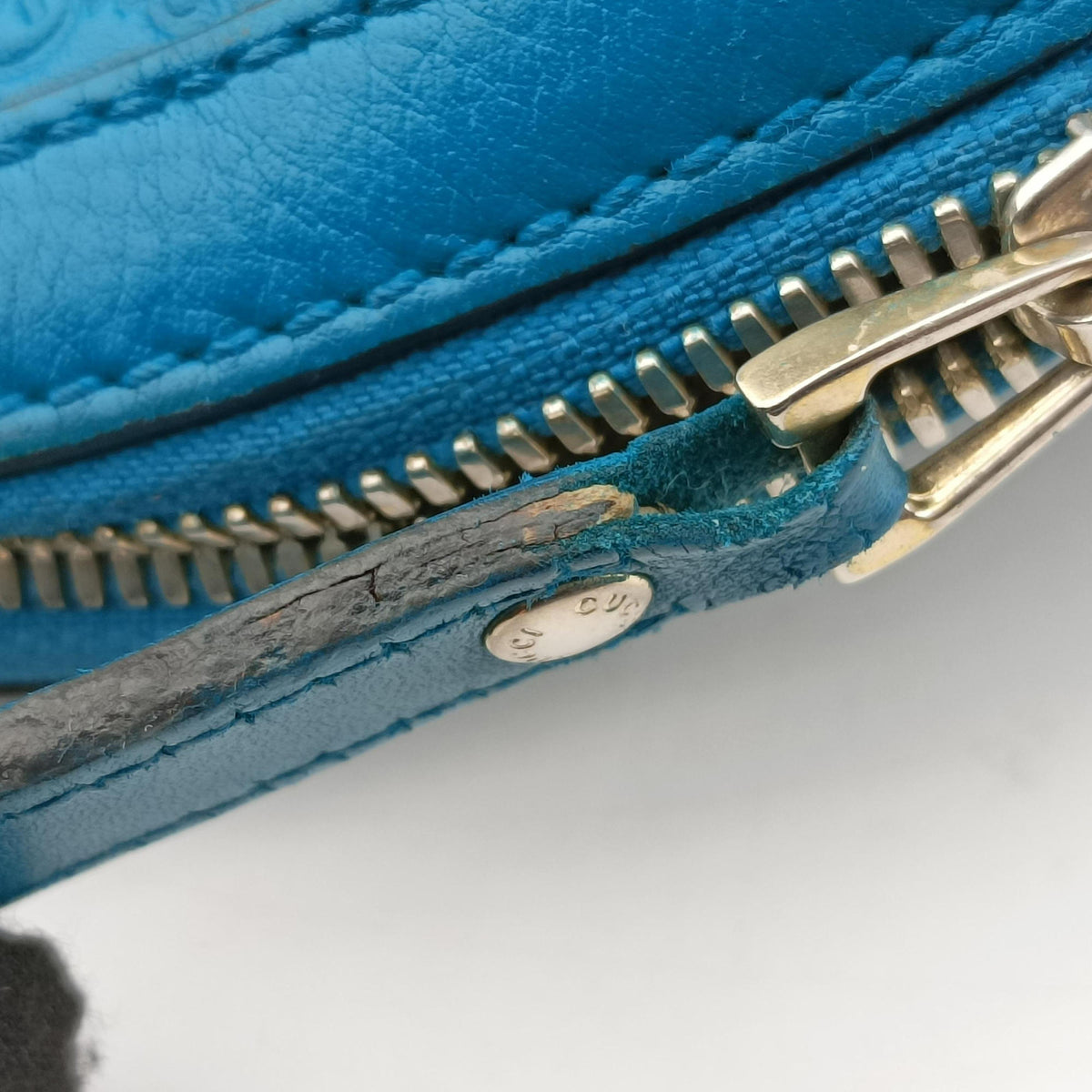Secondhand Gucci Microguccissima Blue Leather 449654 shoulderbag | stylenewstar