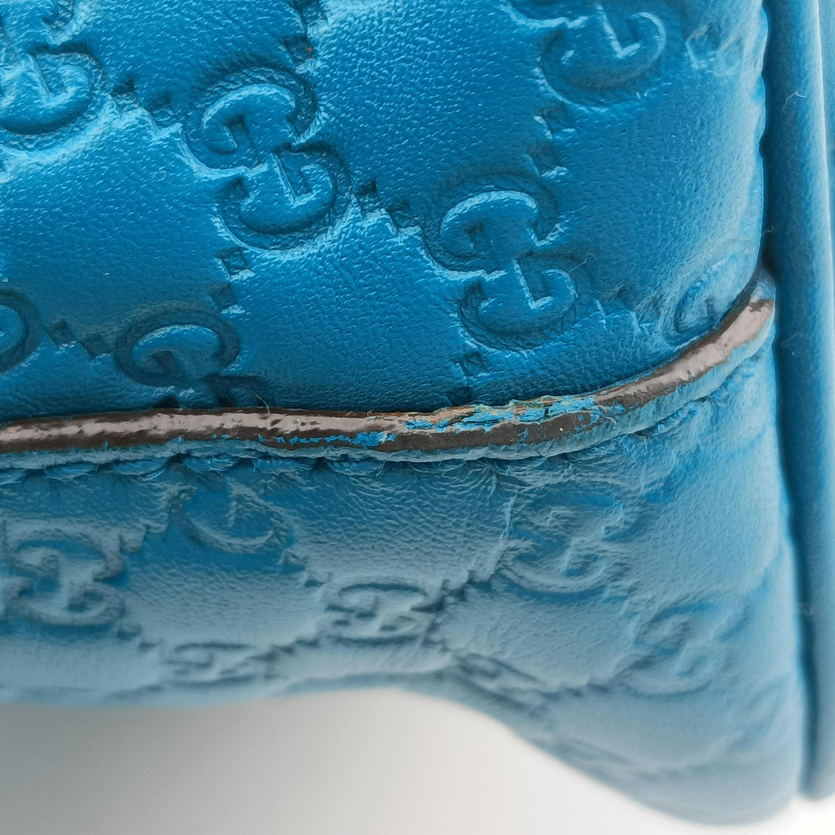 Secondhand Gucci Microguccissima Blue Leather 449654 shoulderbag | stylenewstar