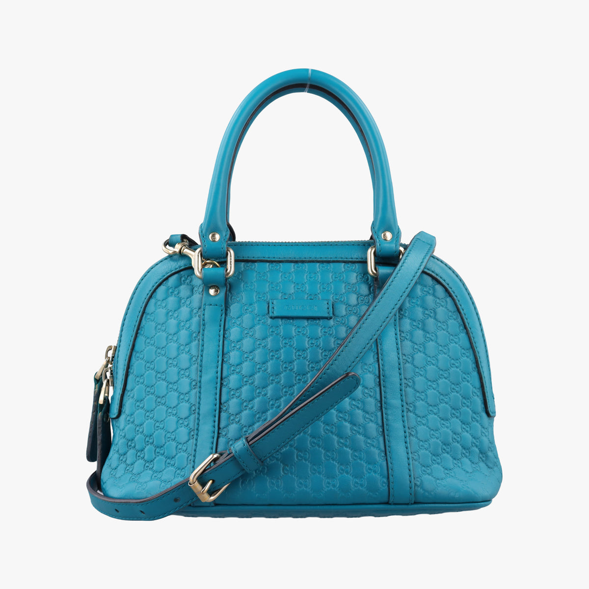 Pre-owned Gucci Microguccissima Blue Leather 449654 shoulderbag | stylenewstar