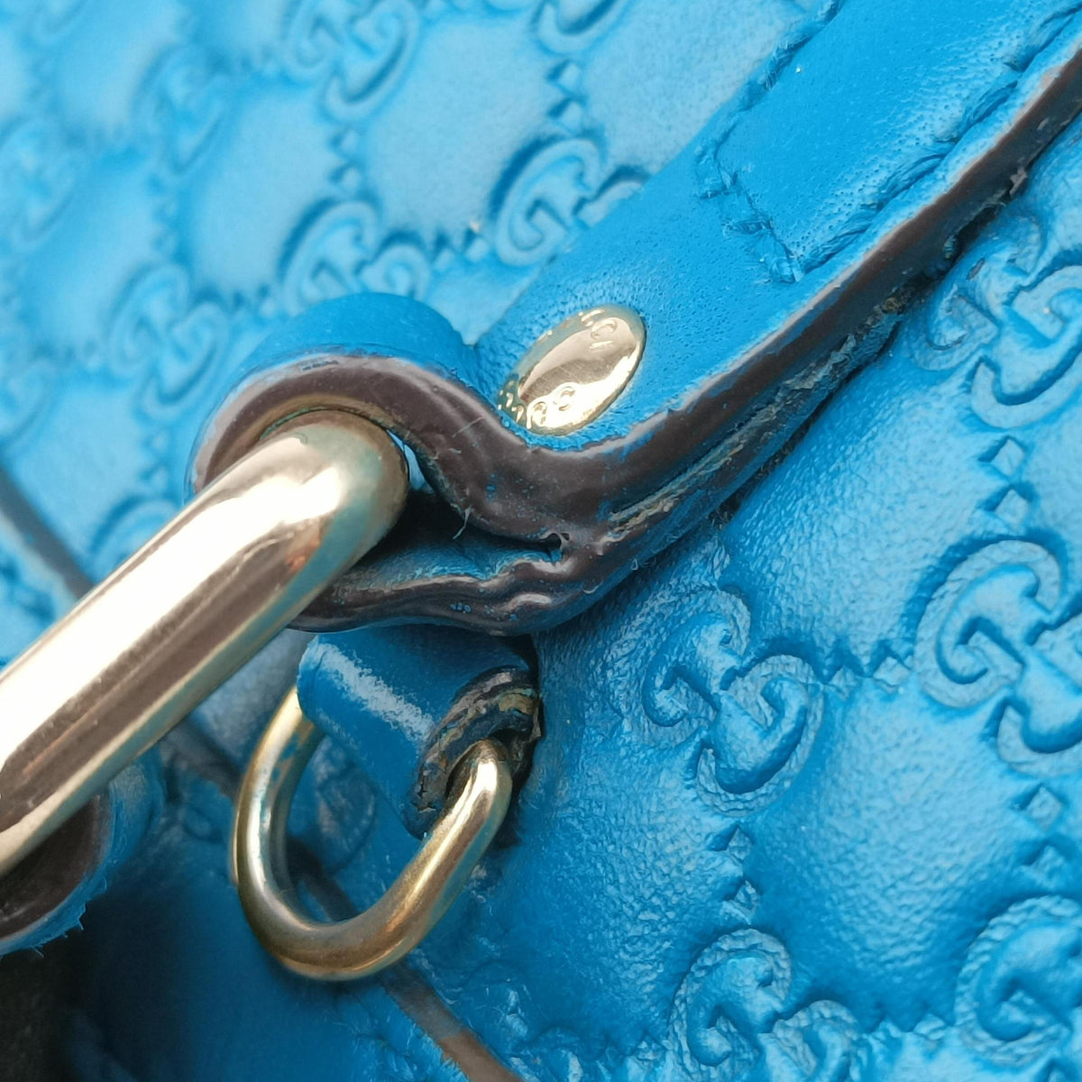 Secondhand Gucci Microguccissima Blue Leather 449654 shoulderbag | stylenewstar
