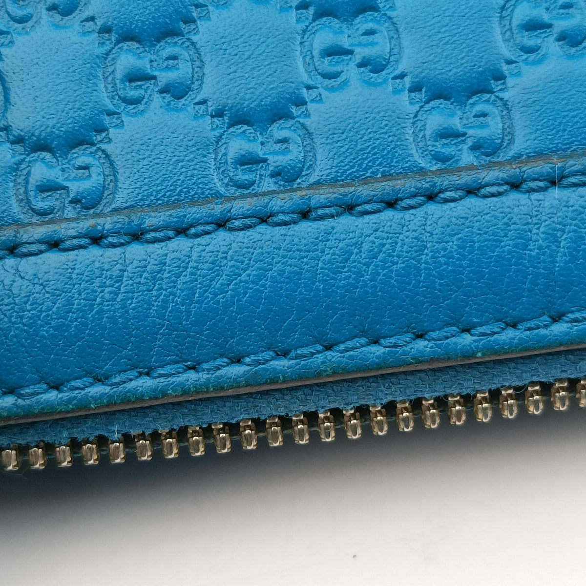 Secondhand Gucci Microguccissima Blue Leather 449654 shoulderbag | stylenewstar