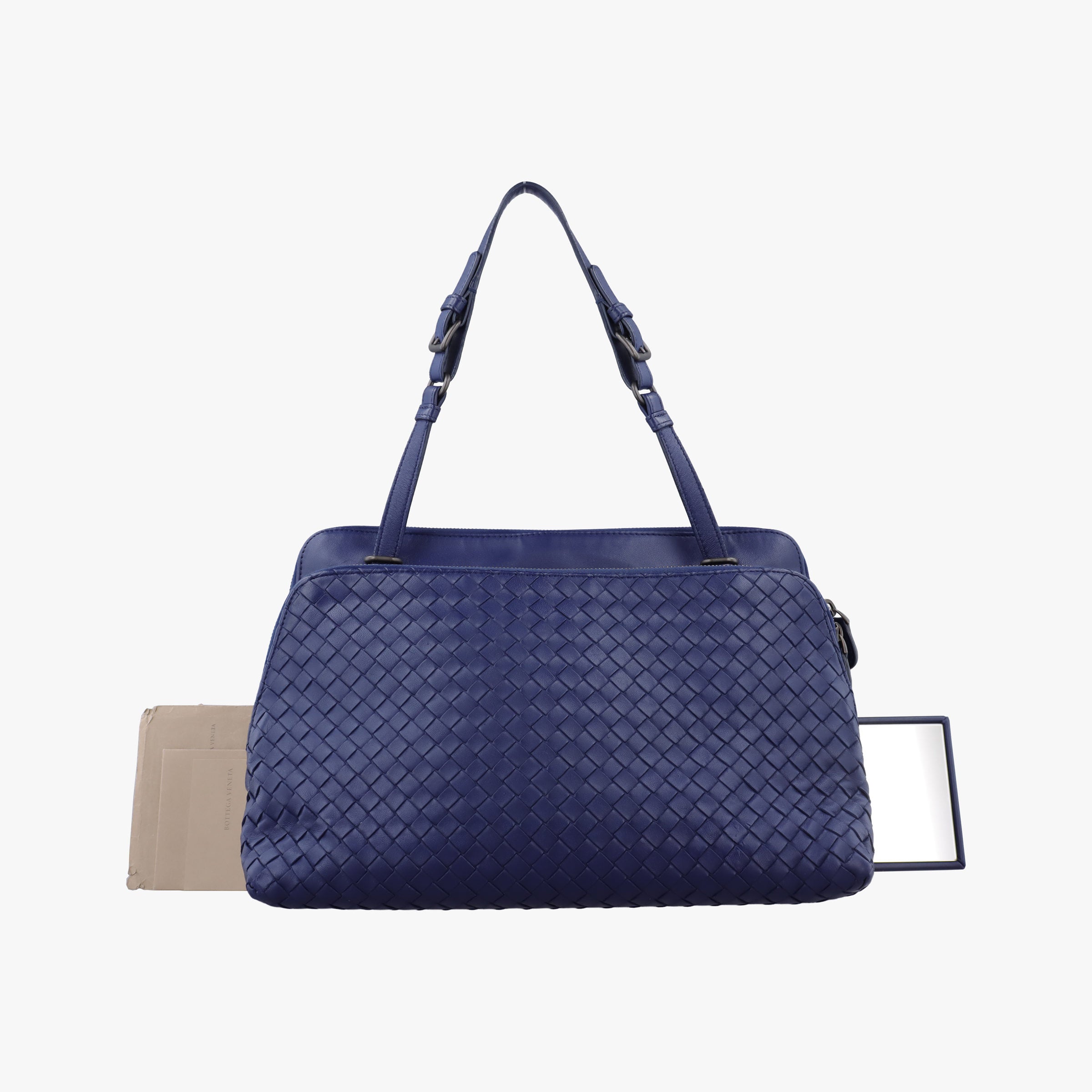 Pre-owned Bottega Veneta Parachute Intrecciato Purple lambskin  handbag | stylenewstar