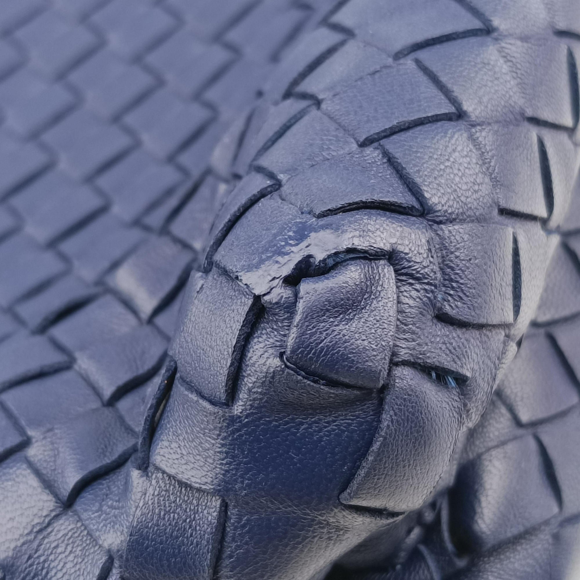 Pre-owned Bottega Veneta Parachute Intrecciato Purple lambskin  handbag | stylenewstar