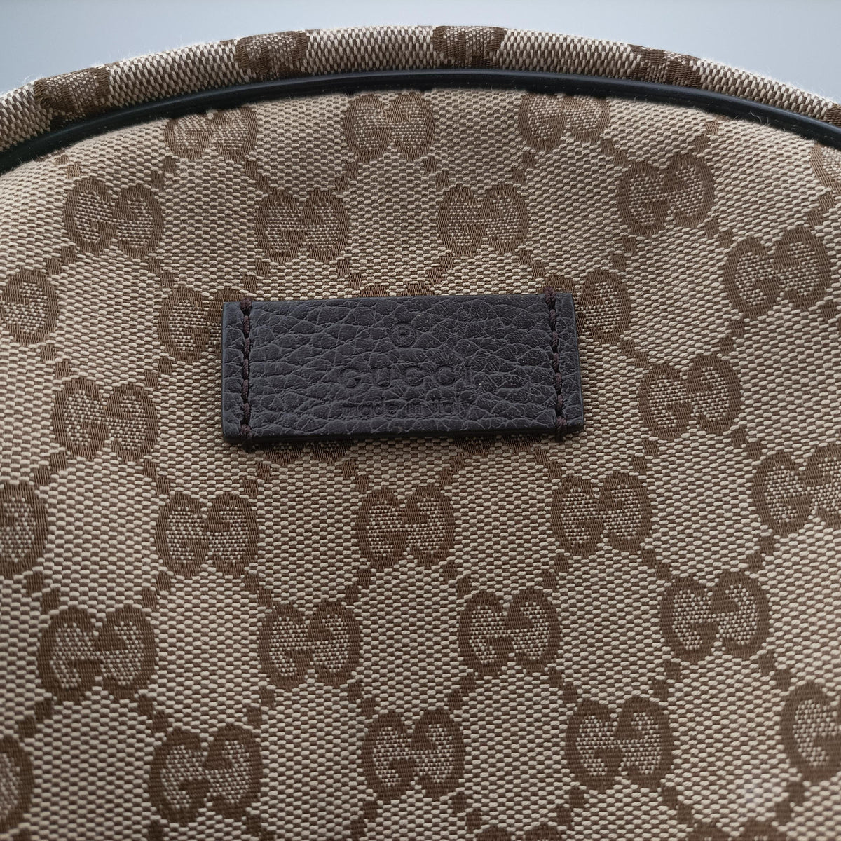 Secondhand Gucci GG Canvas Beige x Brown canvas 449906 backpack/rucksack | stylenewstar