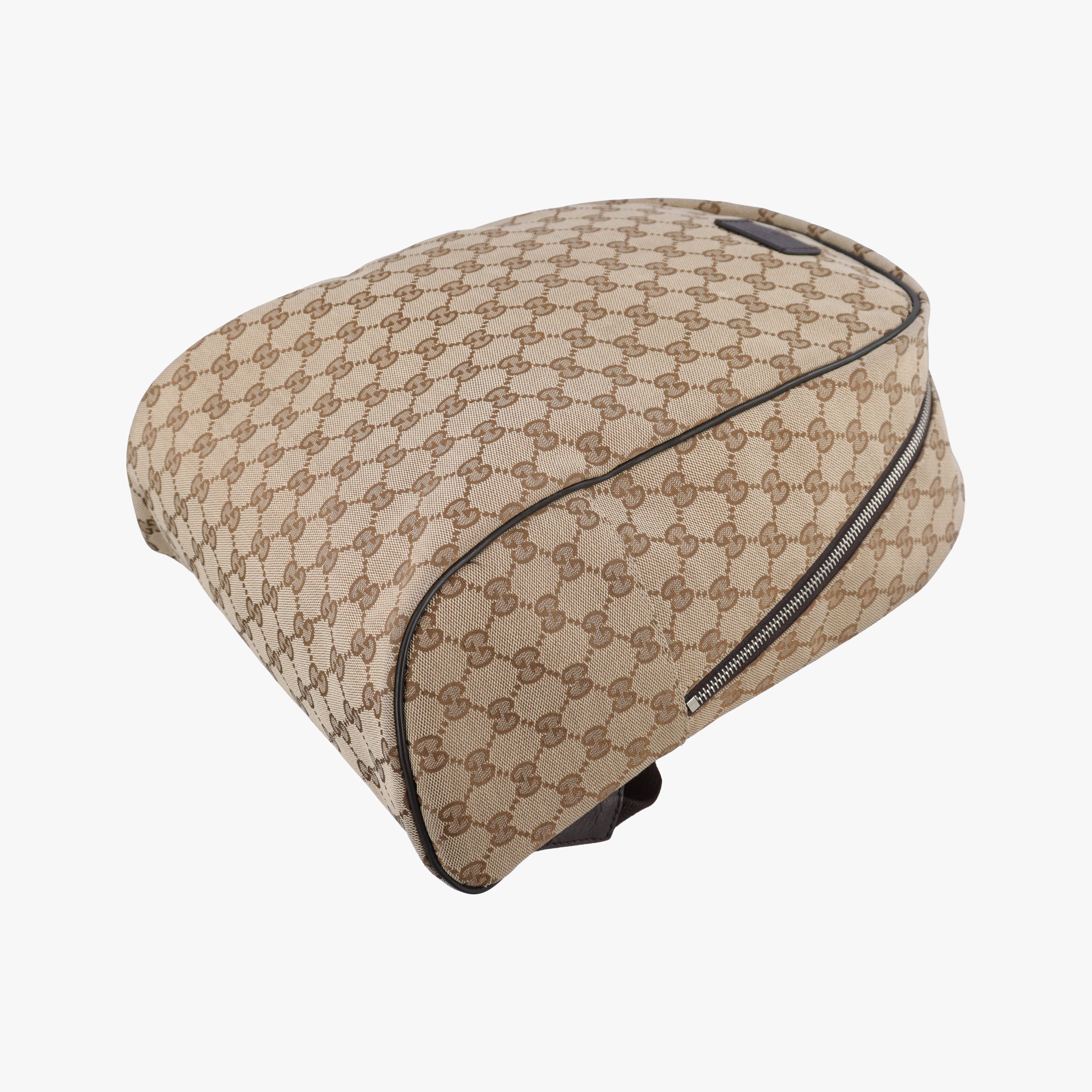 Secondhand Gucci GG Canvas Beige x Brown canvas 449906 backpack/rucksack | stylenewstar