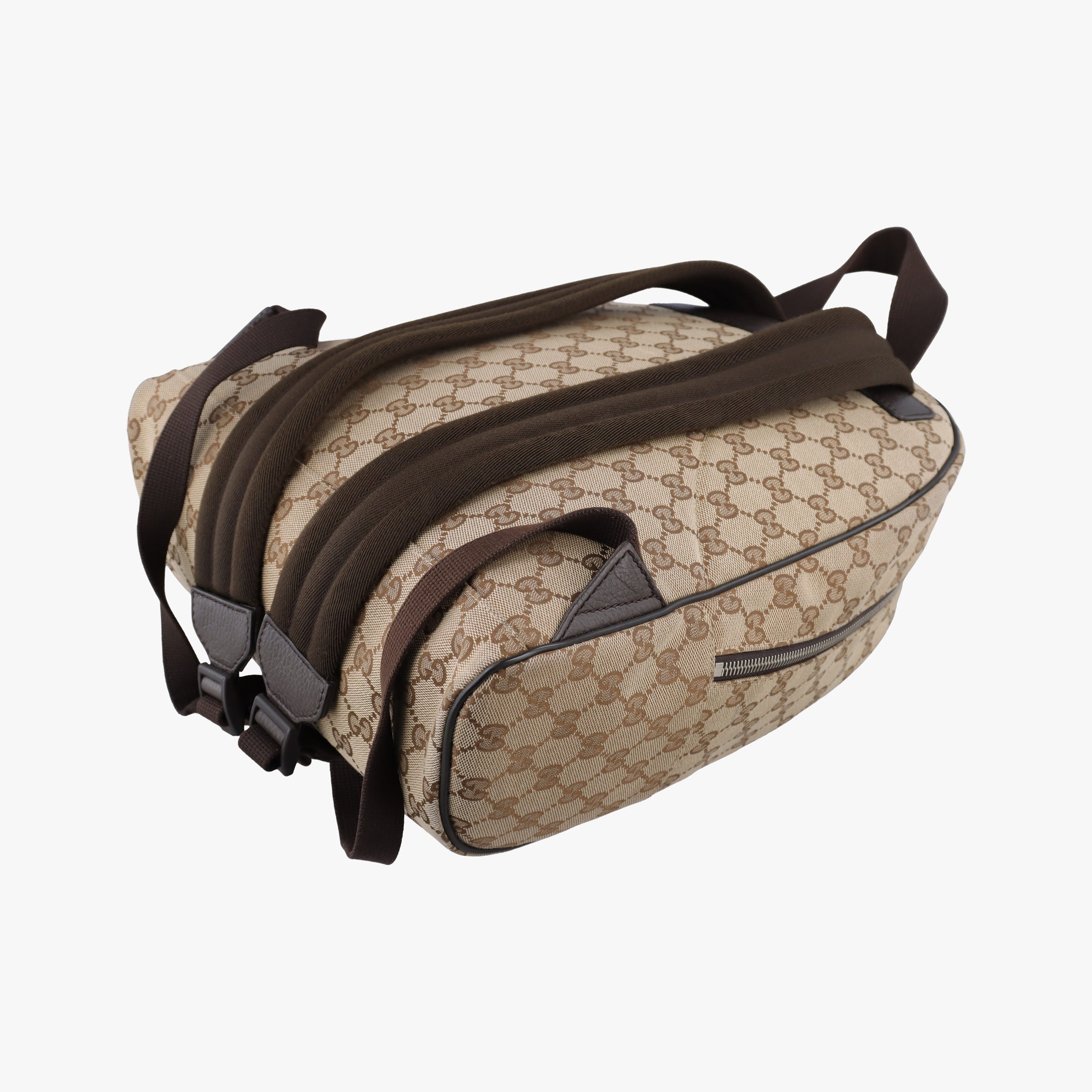 Secondhand Gucci GG Canvas Beige x Brown canvas 449906 backpack/rucksack | stylenewstar