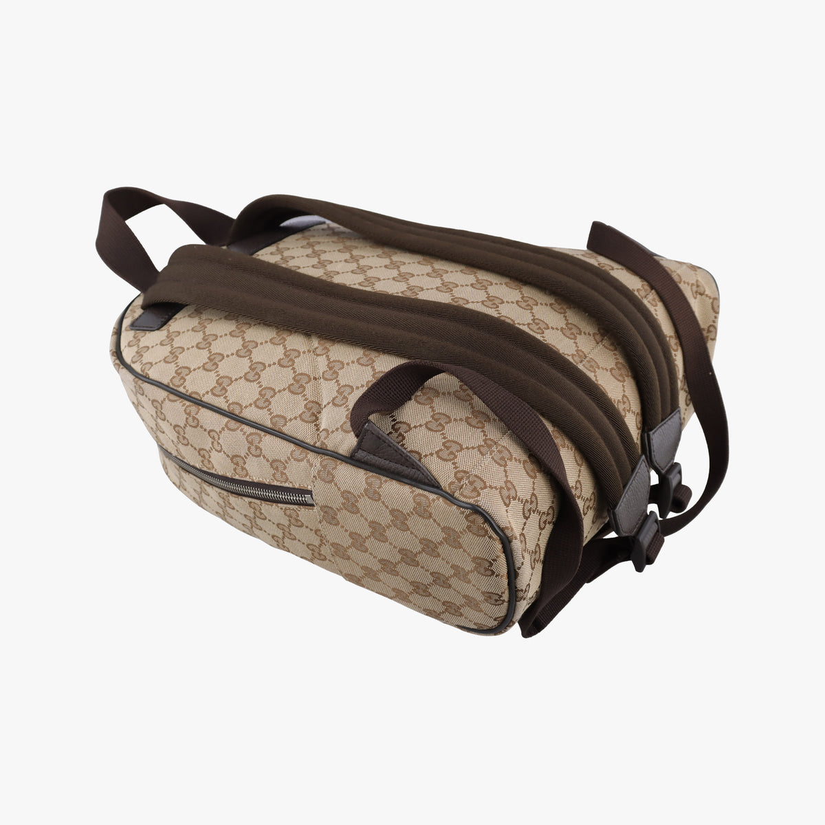 Secondhand Gucci GG Canvas Beige x Brown canvas 449906 backpack/rucksack | stylenewstar