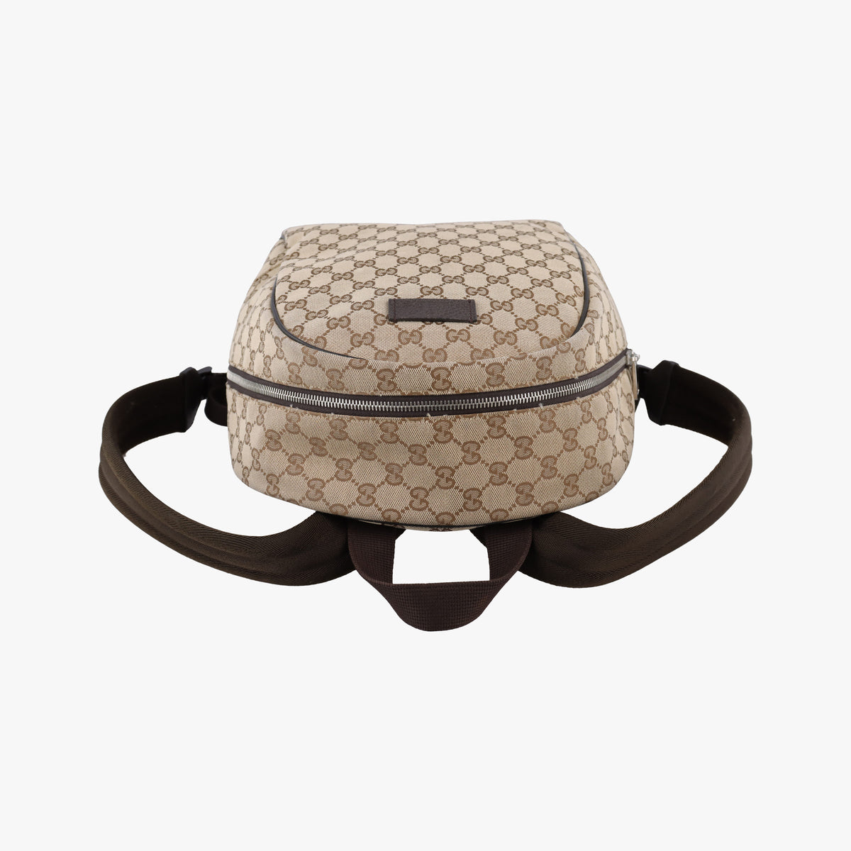 Secondhand Gucci GG Canvas Beige x Brown canvas 449906 backpack/rucksack | stylenewstar