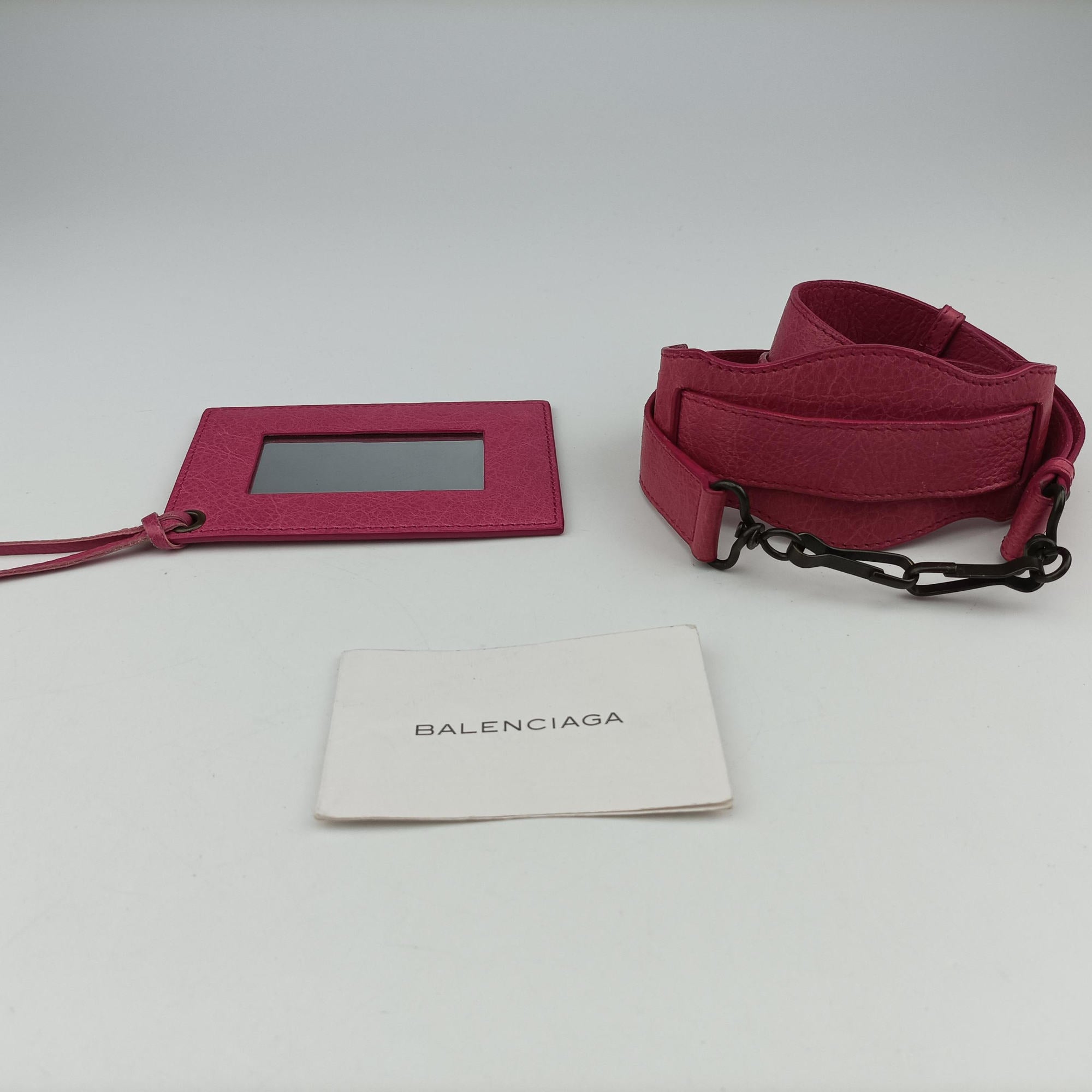 Pre-owned Balenciaga Classic Folk Messenger Pink lambskin  shoulderbag | stylenewstar