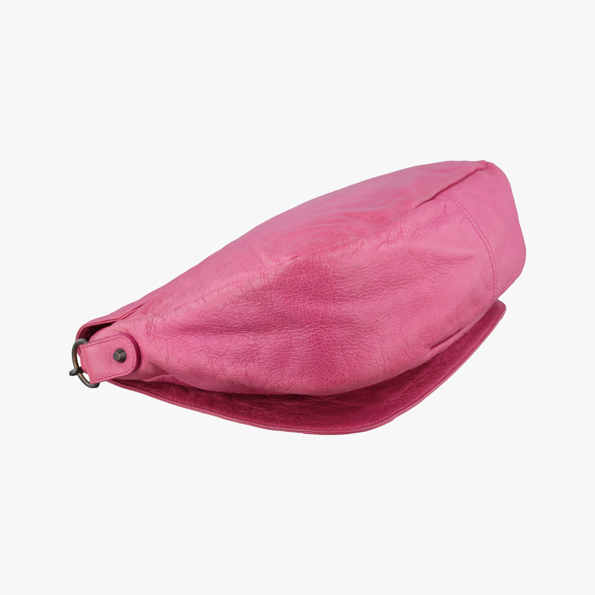Pre-owned Balenciaga Classic Folk Messenger Pink lambskin  shoulderbag | stylenewstar