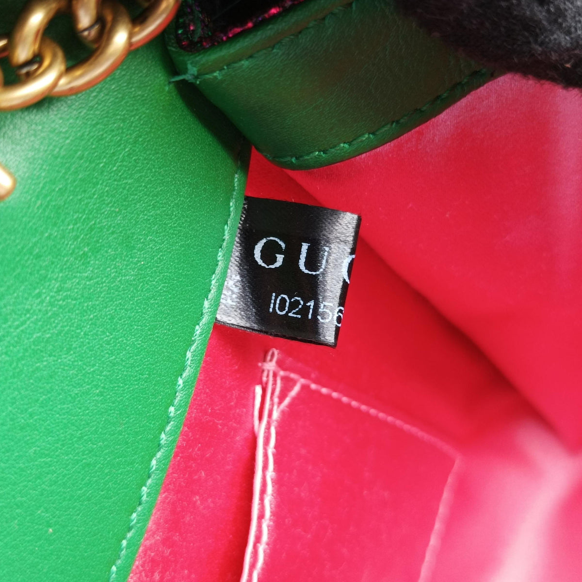 Pre-owned Gucci Brocade Broadway Green fabric 466925 shoulderbag | stylenewstar