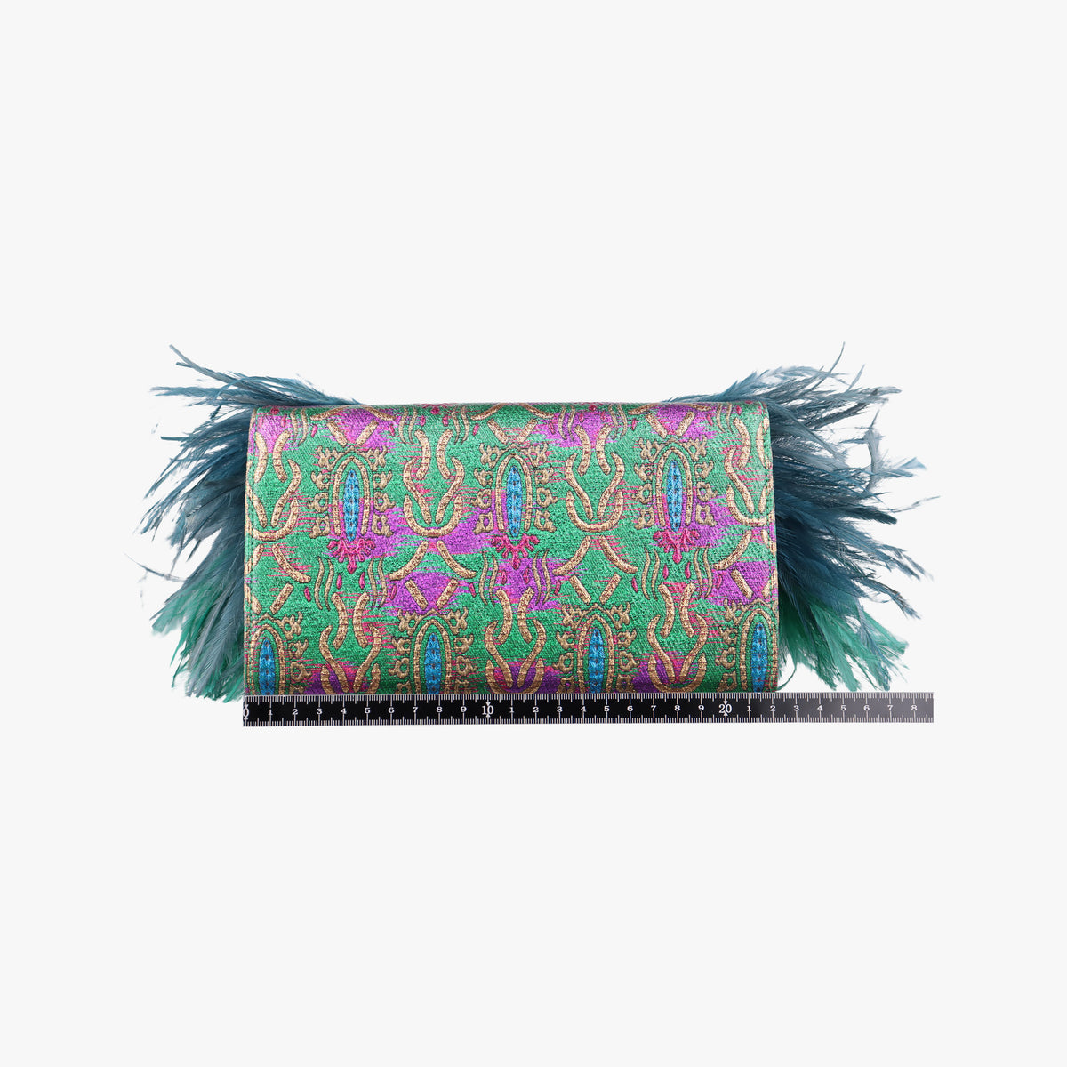 Pre-owned Gucci Brocade Broadway Green fabric 466925 shoulderbag | stylenewstar