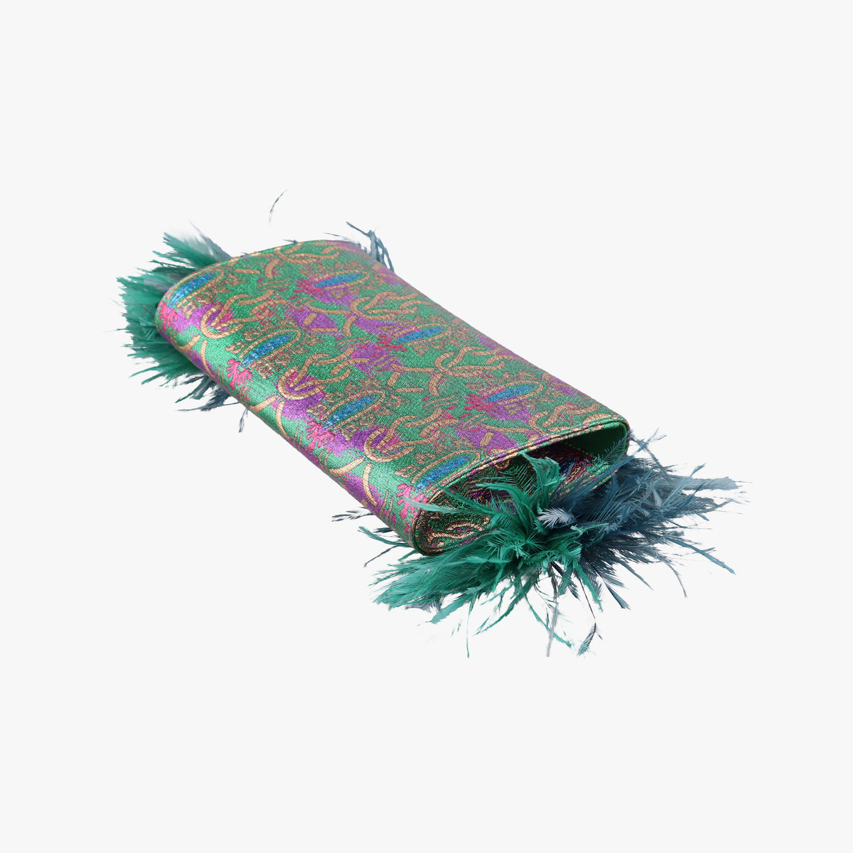Pre-owned Gucci Brocade Broadway Green fabric 466925 shoulderbag | stylenewstar