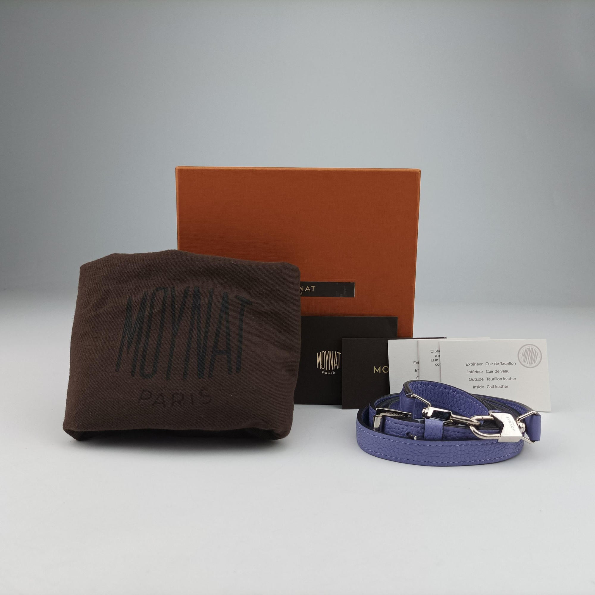 Pre-owned Moynat Rejane Purple leather  shoulderbag | stylenewstar