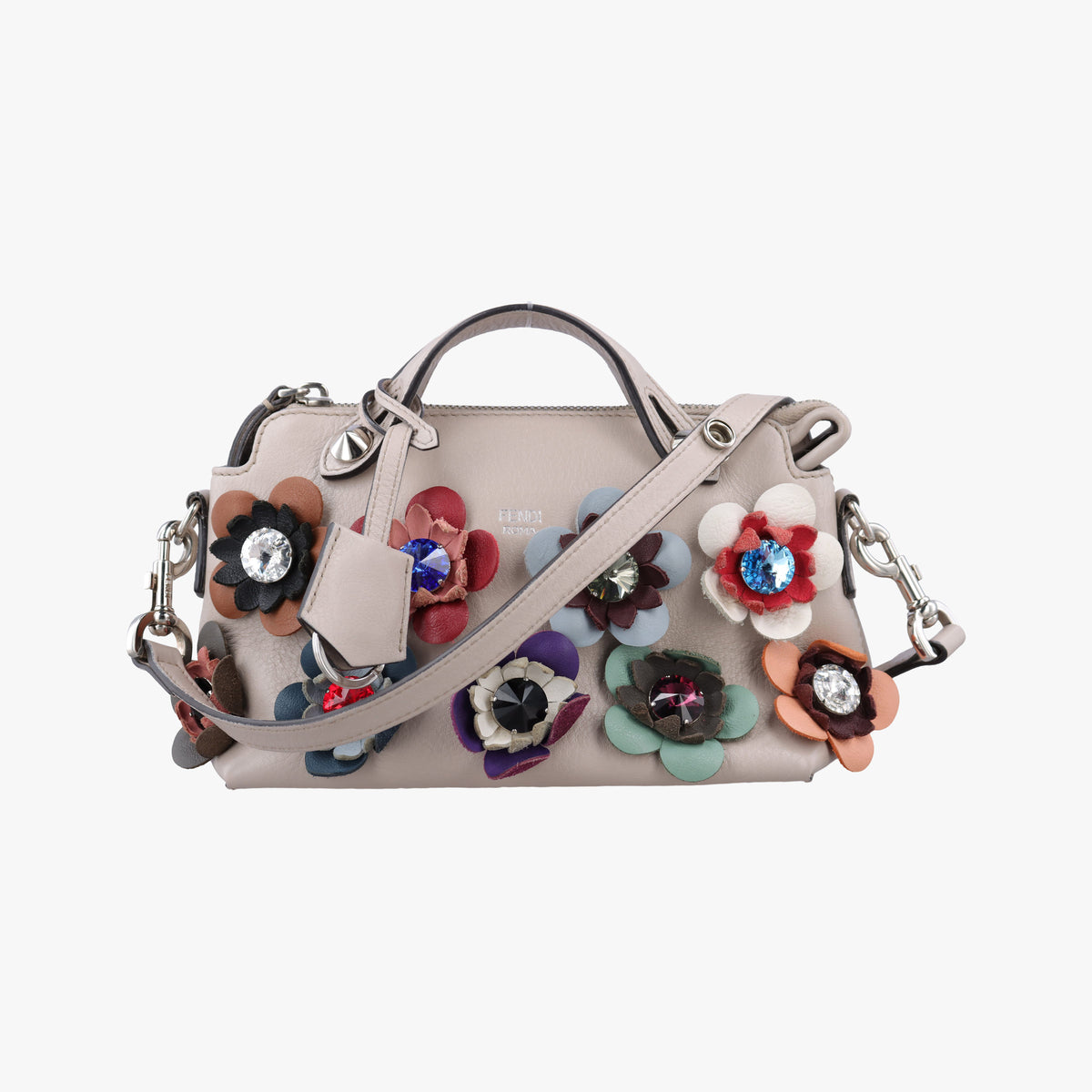 Secondhand Fendi By the Way Grey Leather 8BL135 shoulderbag | stylenewstar