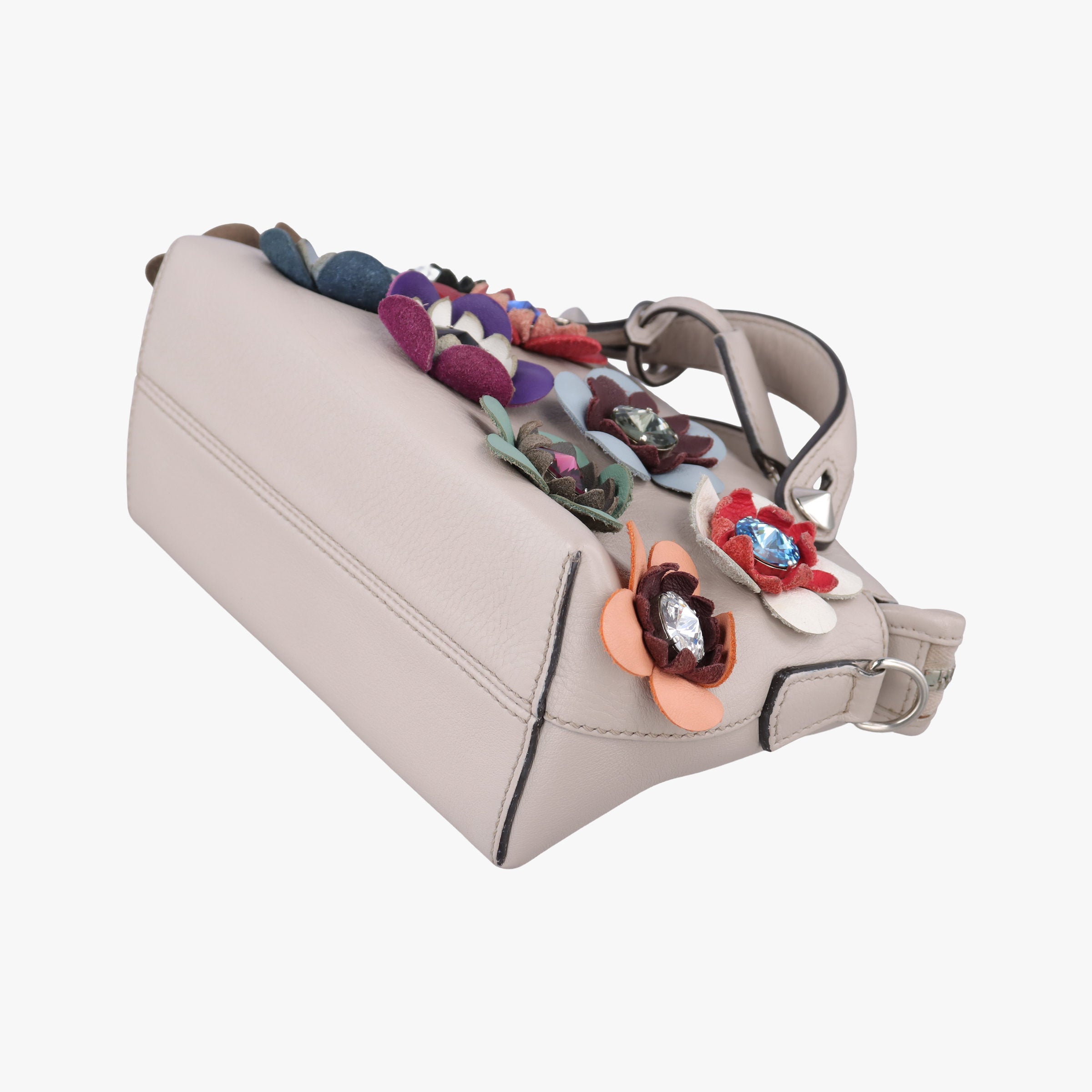 Secondhand Fendi By the Way Grey Leather 8BL135 shoulderbag | stylenewstar