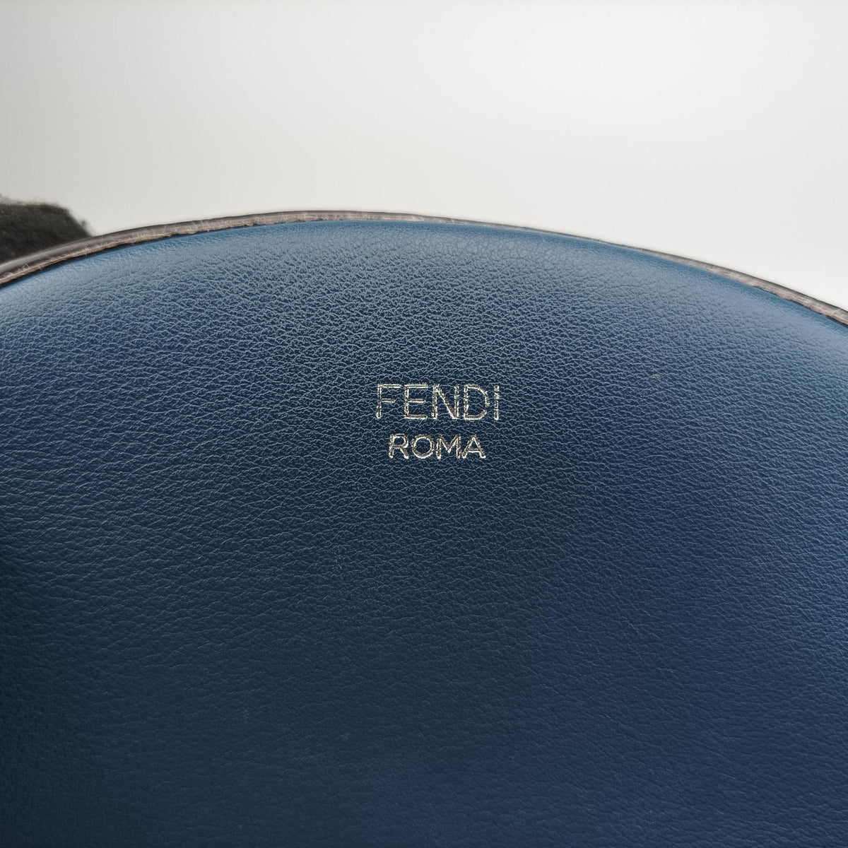 Pre-owned Fendi Studs By the Way Blue Leather 8BT281 shoulderbag | stylenewstar