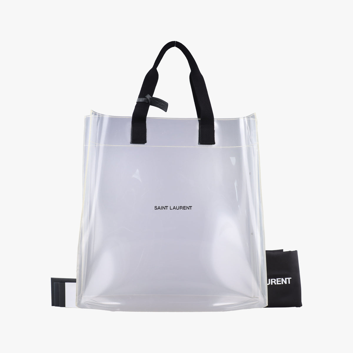 Secondhand Yves Saint Laurent Tote Transparent Plastic  handbag | stylenewstar