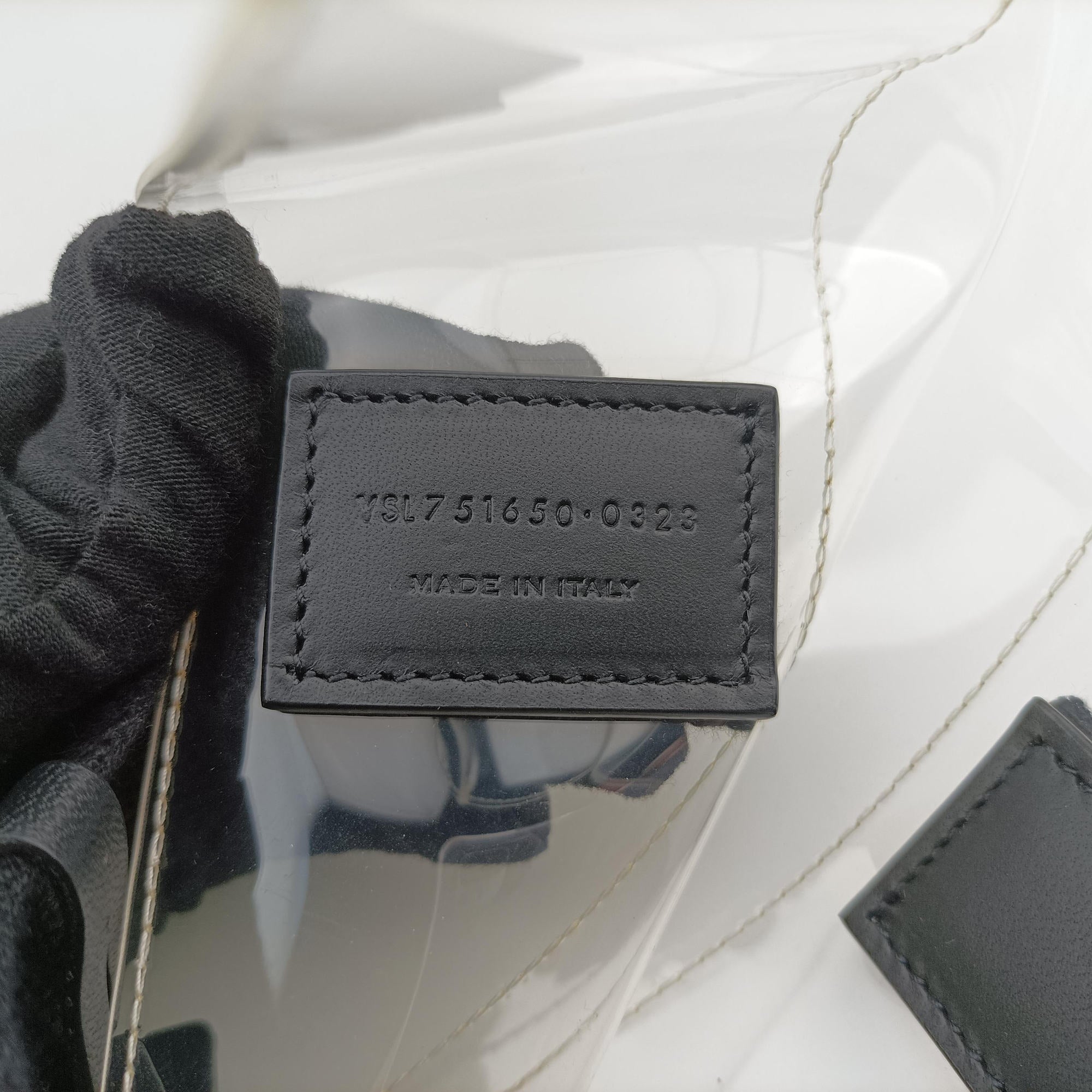 Secondhand Yves Saint Laurent Tote Transparent Plastic  handbag | stylenewstar
